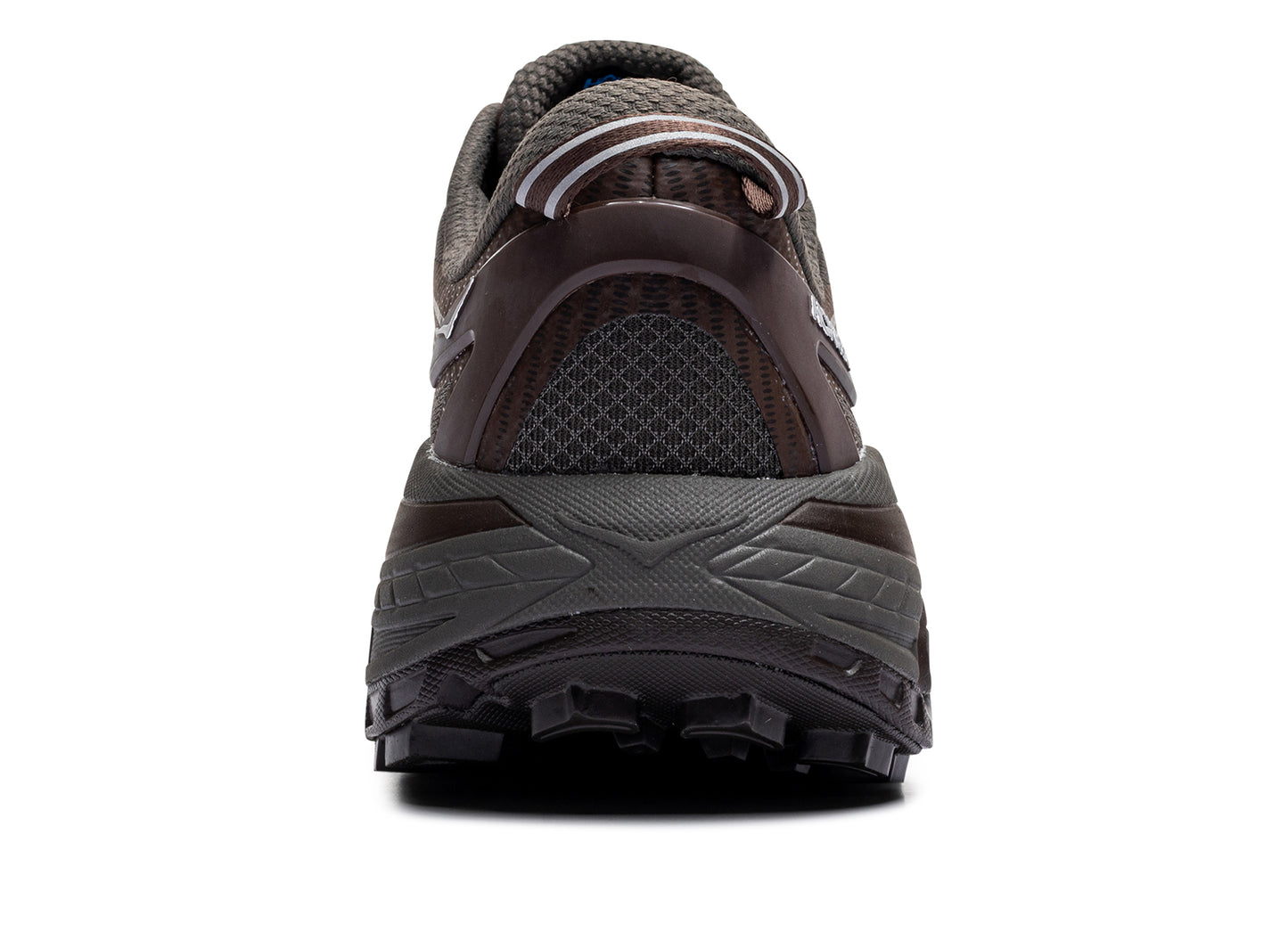 Unisex Hoka Mafate Speed 2 in Asphalt Grey / Walnut - Damaged — view 2