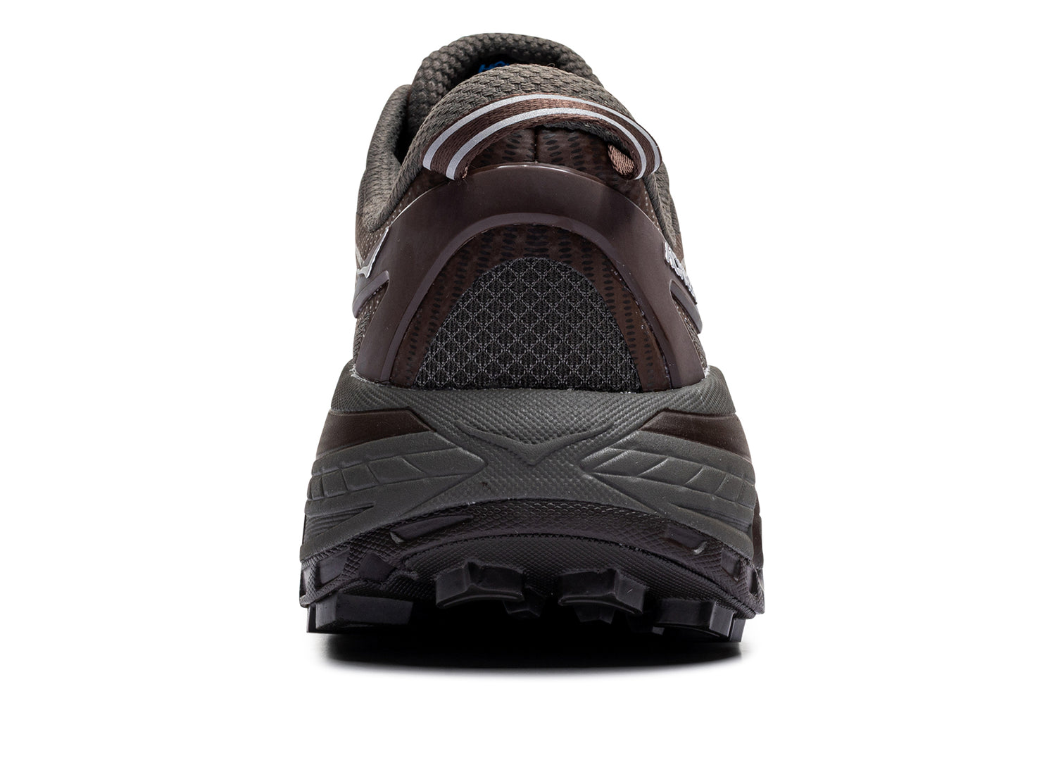 Unisex Hoka Mafate Speed 2 in Asphalt Grey / Walnut - Damaged — view 2