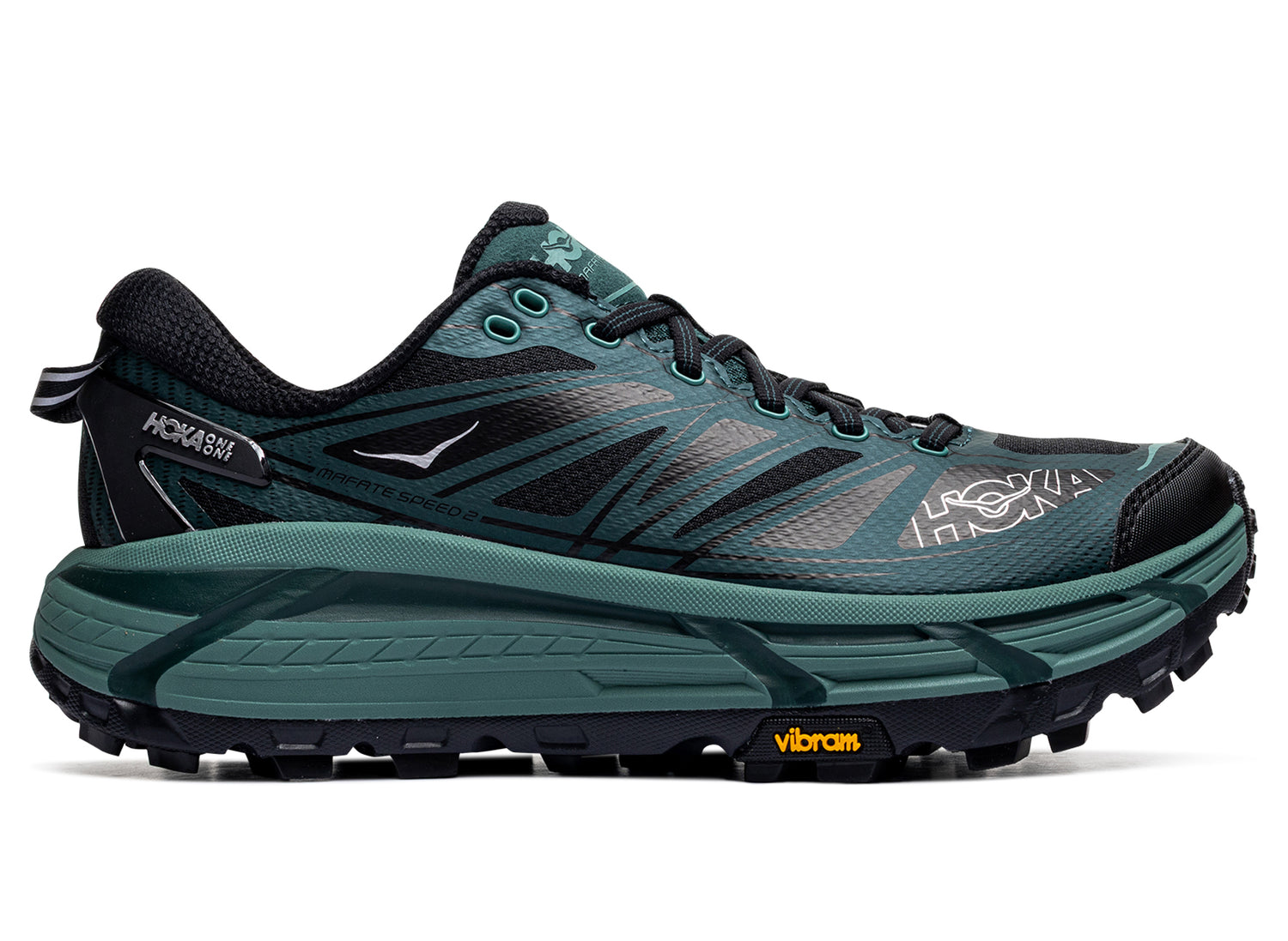 Hoka Mafate Speed 2 in Black / Bay Leaf – Oneness Boutique