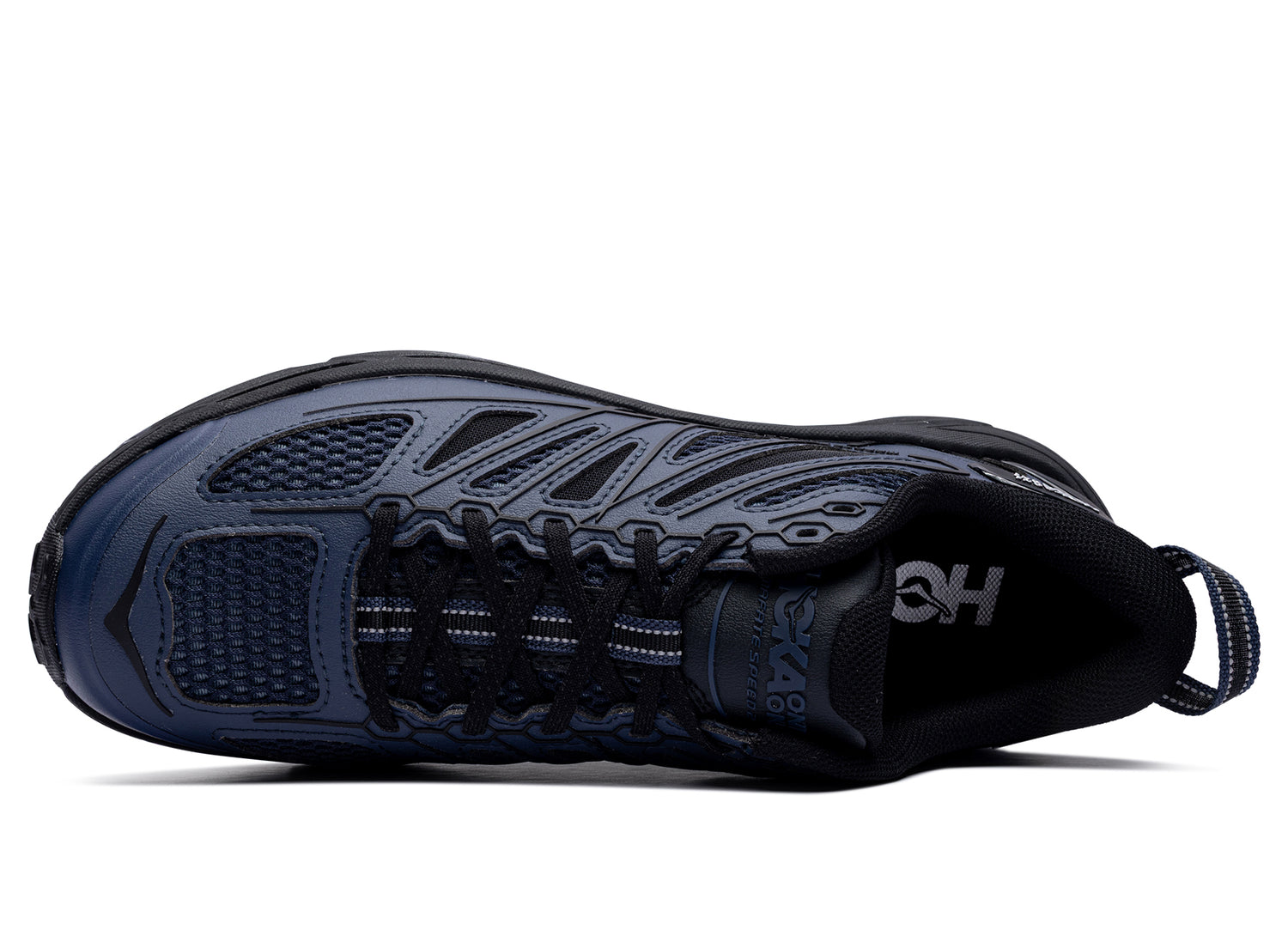 Unisex Hoka Mafate Speed 2 TS in Varsity Navy / Black — view 4