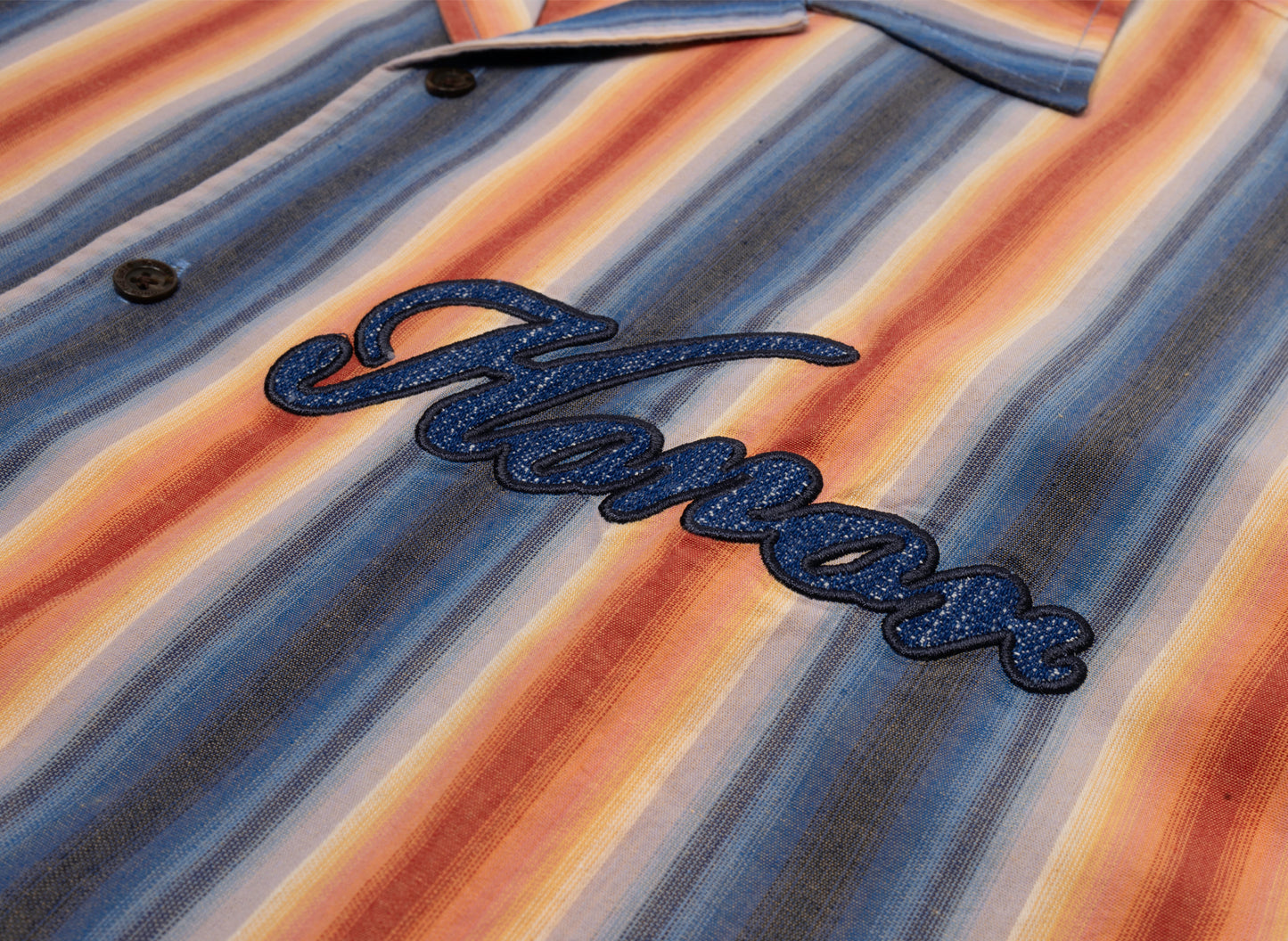 Honor the Gift Auto Shop Camp Shirt in Blue - view 2