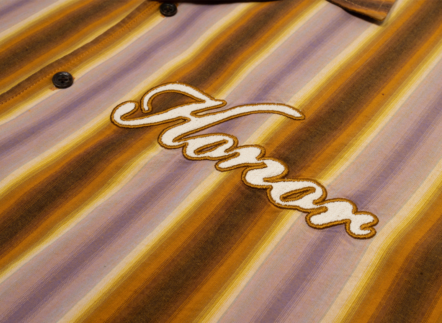 Honor the Gift Auto Shop Camp Shirt in Brown - view 2
