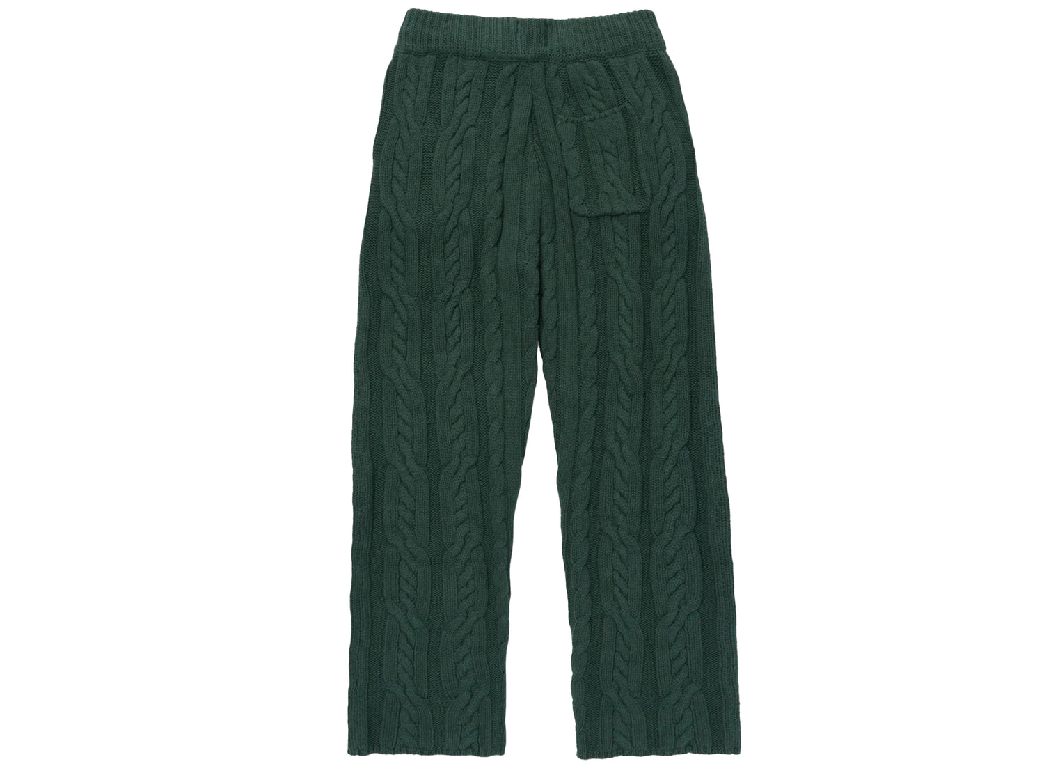 Honor the Gift Cable Knit Leisure Pants in Green - view 2