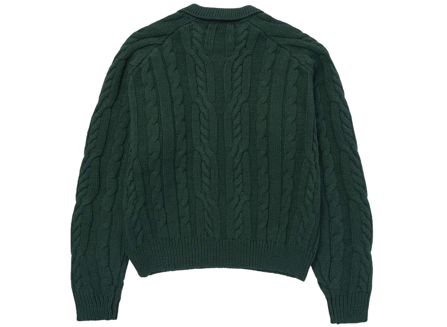 Honor the Gift Cable Zip Leisure Henley in Green - view 2