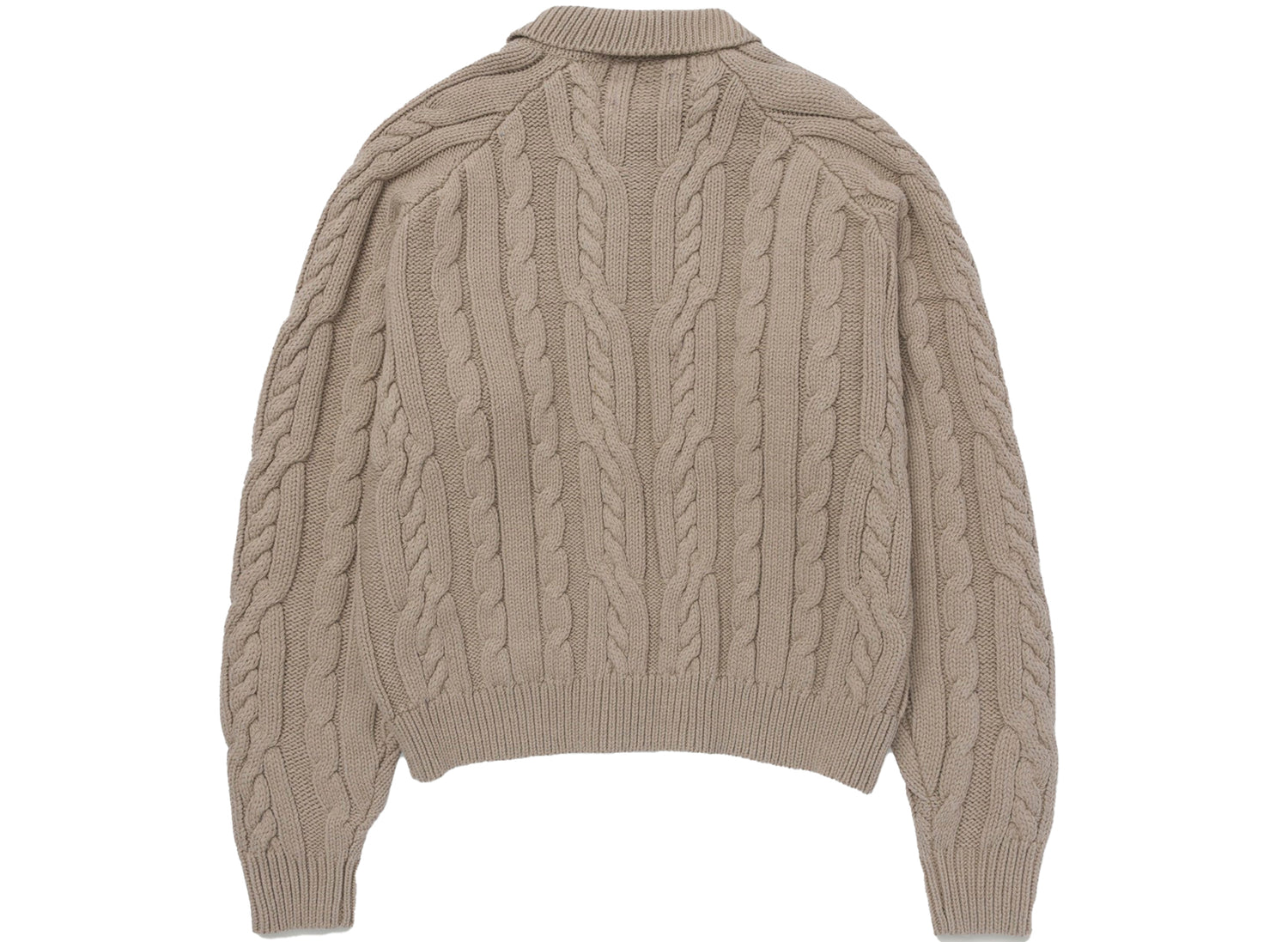 Honor the Gift Cable Zip Leisure Henley in Stone - view 2