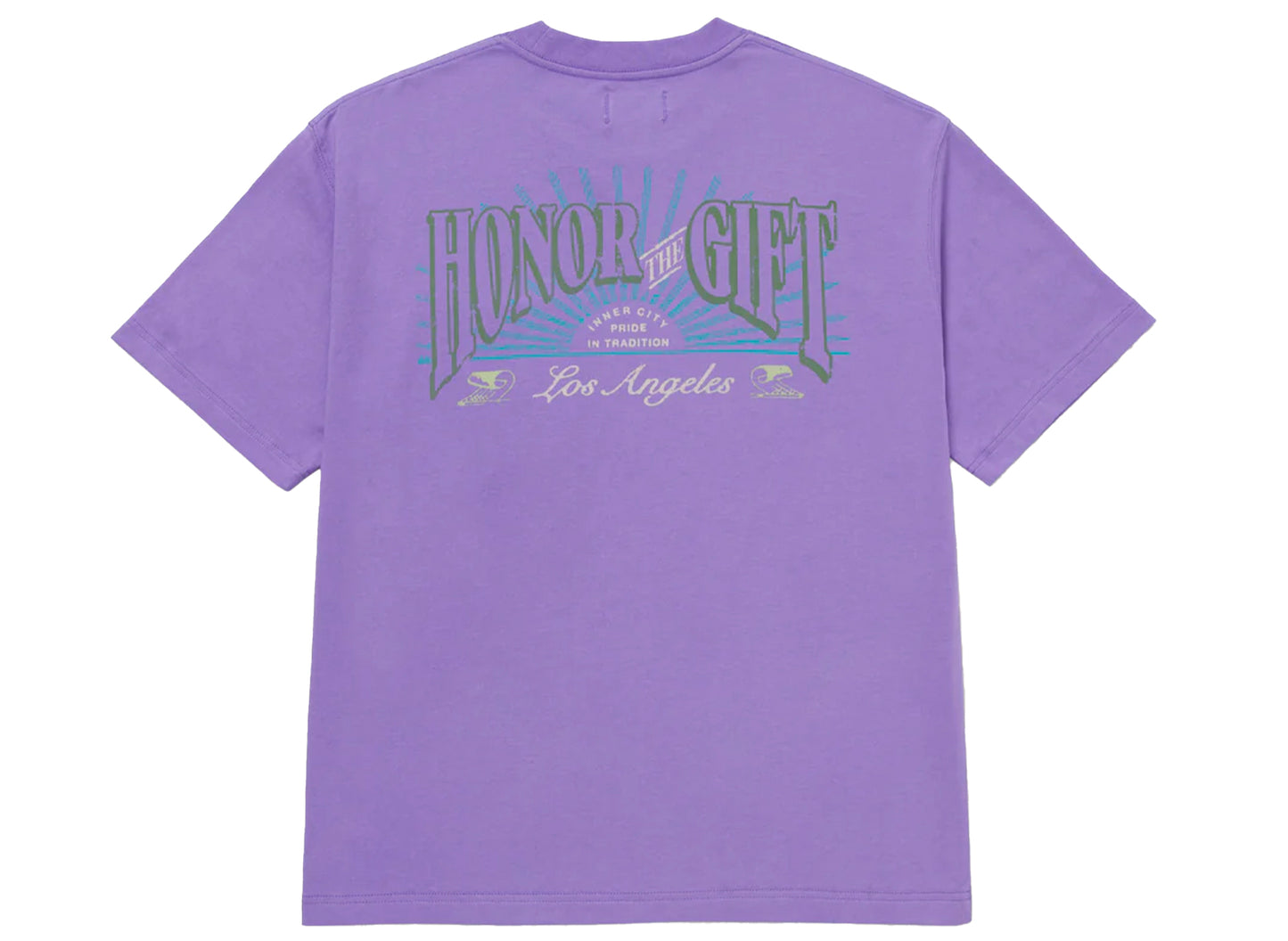 Honor the Gift Cigar Label Tee in Purple - view 2