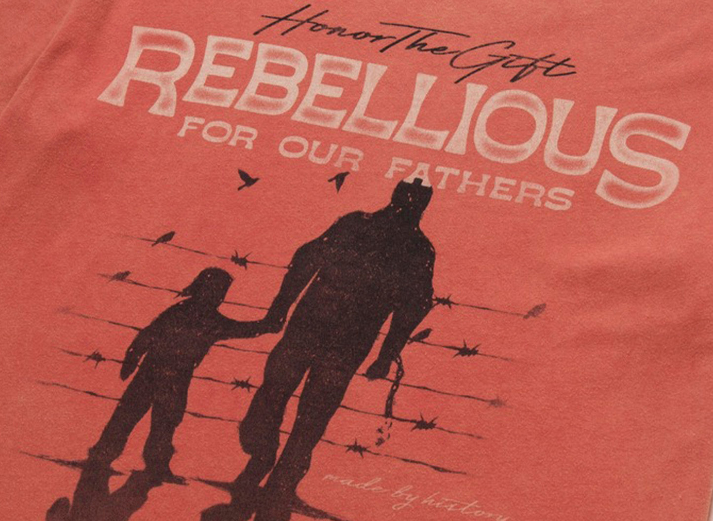 Honor the Gift Rebellious For Our Fathers S/S Tee in Brick - view 2