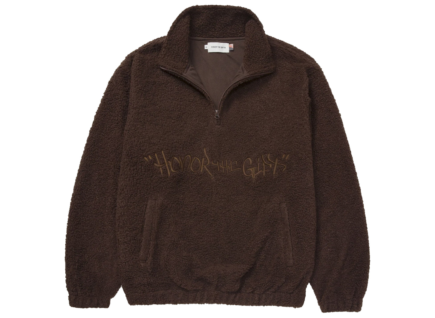 Honor the Gift Script Sherpa Pullover
