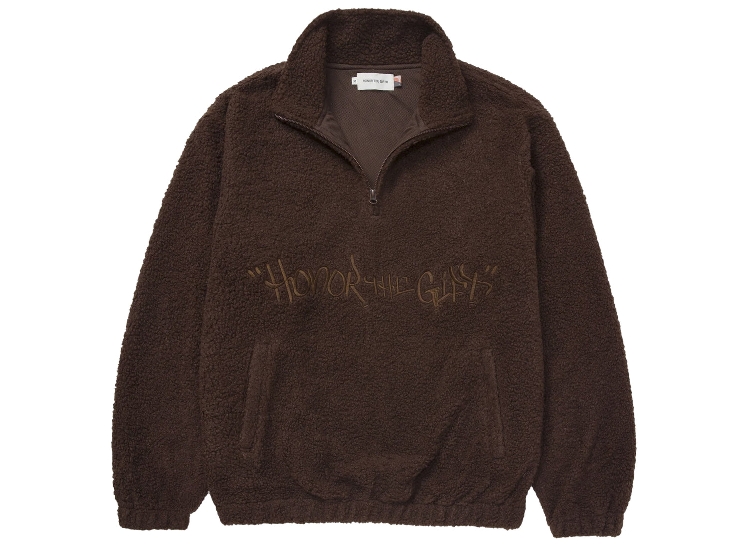 Honor the Gift Script Sherpa Pullover