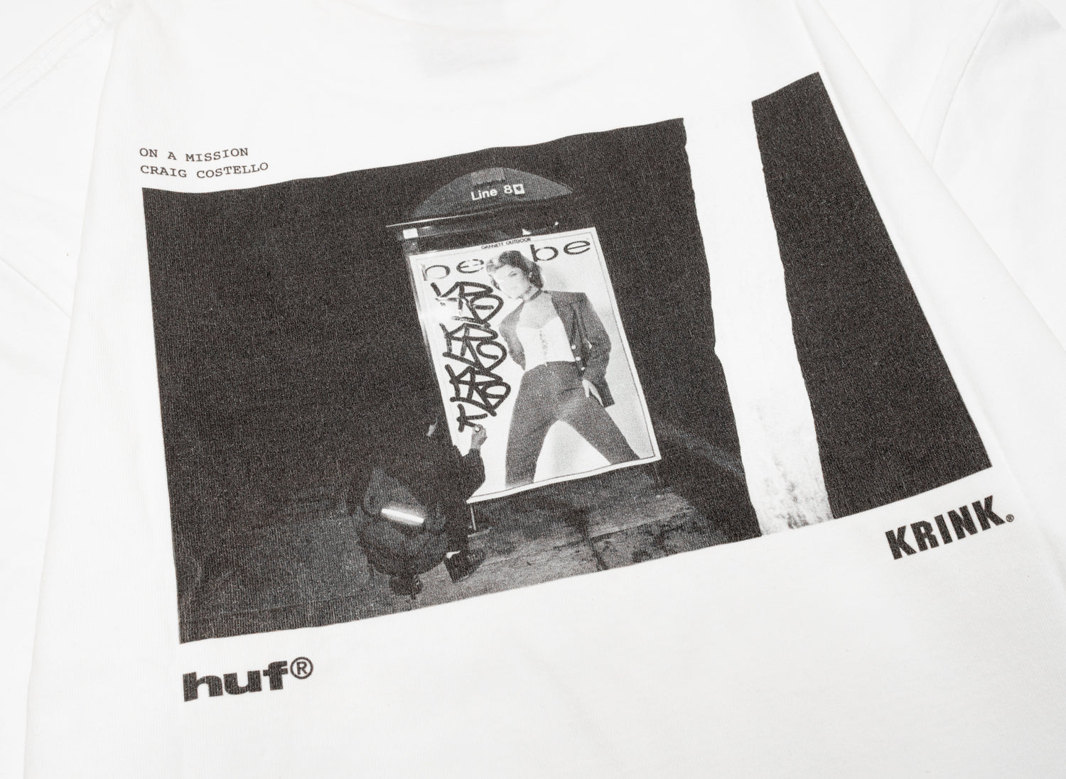 HUF x Krink OAM SS Tee in White — view 4
