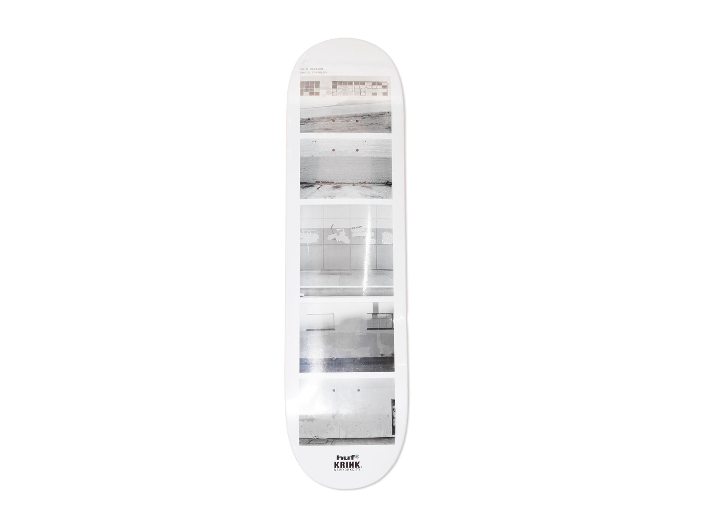 HUF x Krink Skate Deck in White