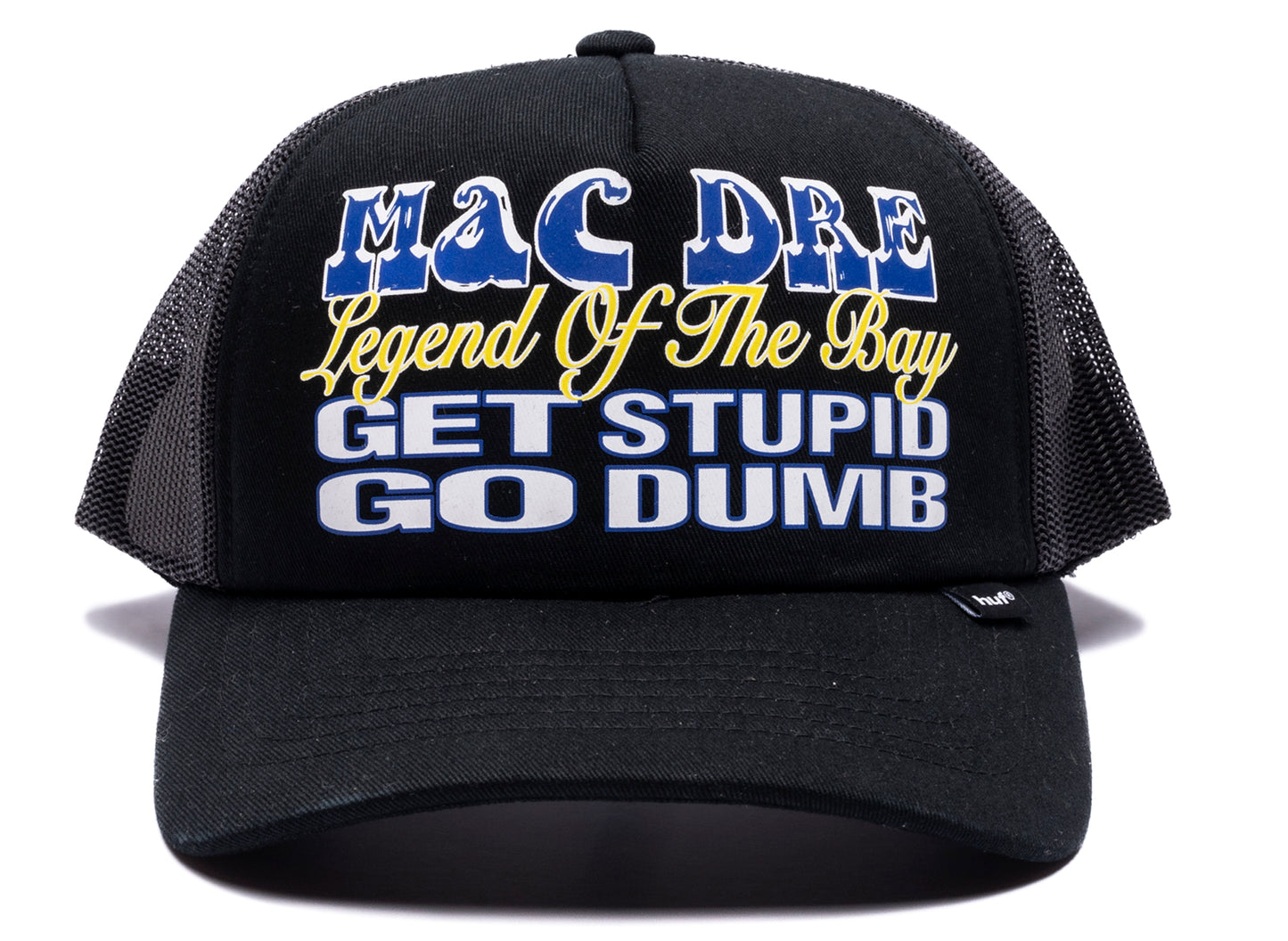 HUF x Mac Dre Trucker Hat in Black