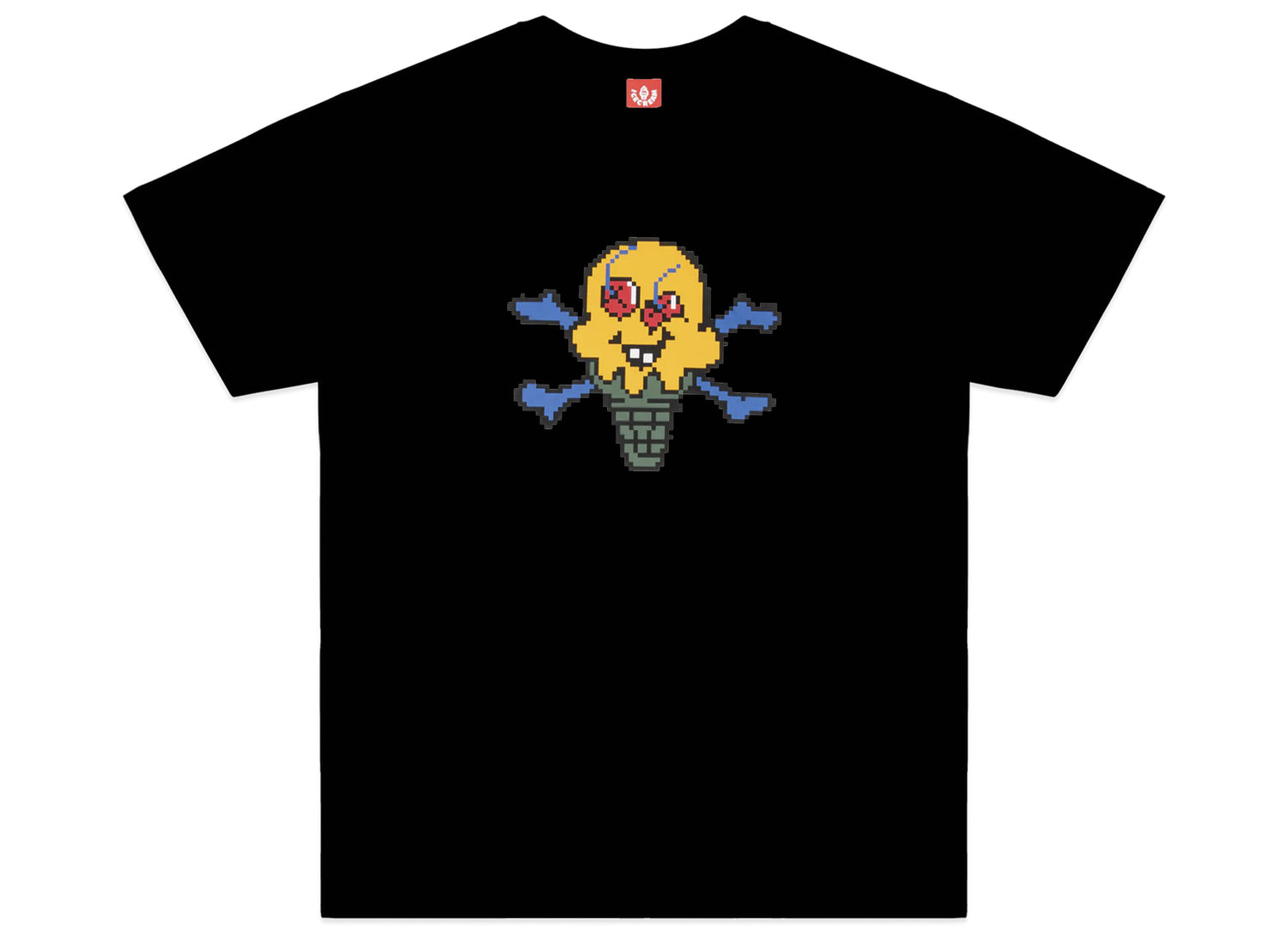 Ice Cream Pixel S/S Tee in Black