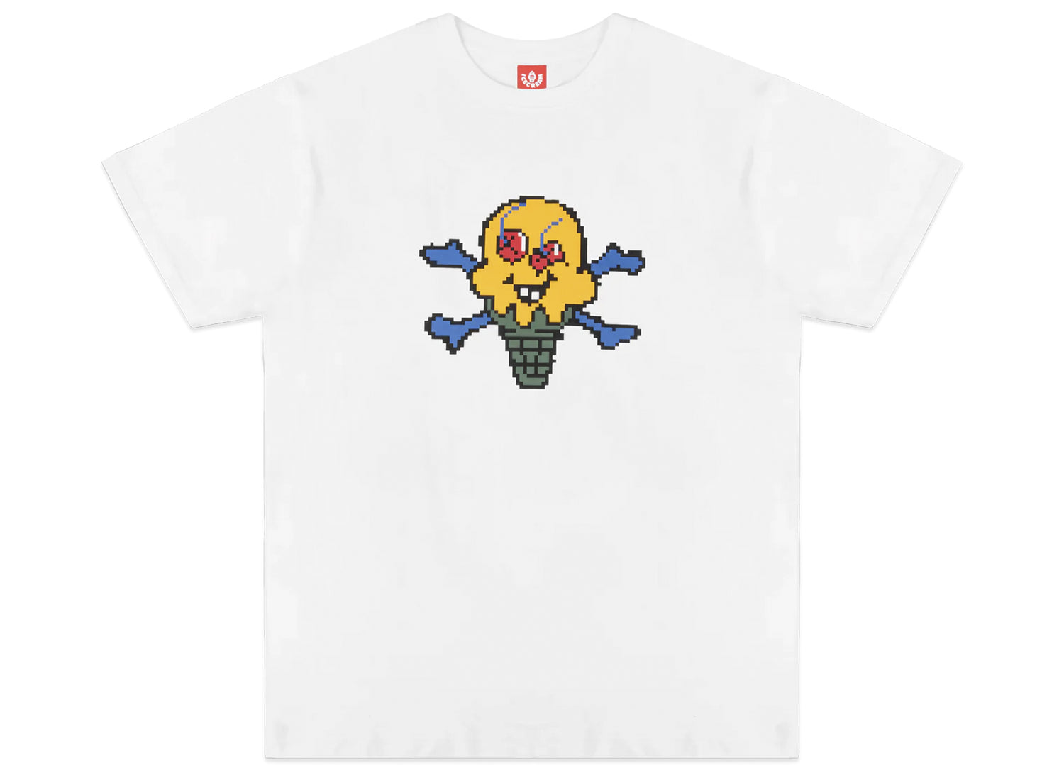 Ice Cream Pixel S/S Tee in White