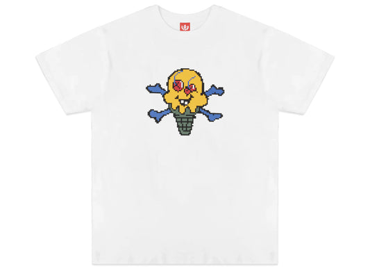 Ice Cream Pixel S/S Tee in White
