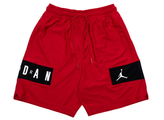 Jordan Dri-Fit Air Mesh Graphic Shorts in Gym Red / Black / White