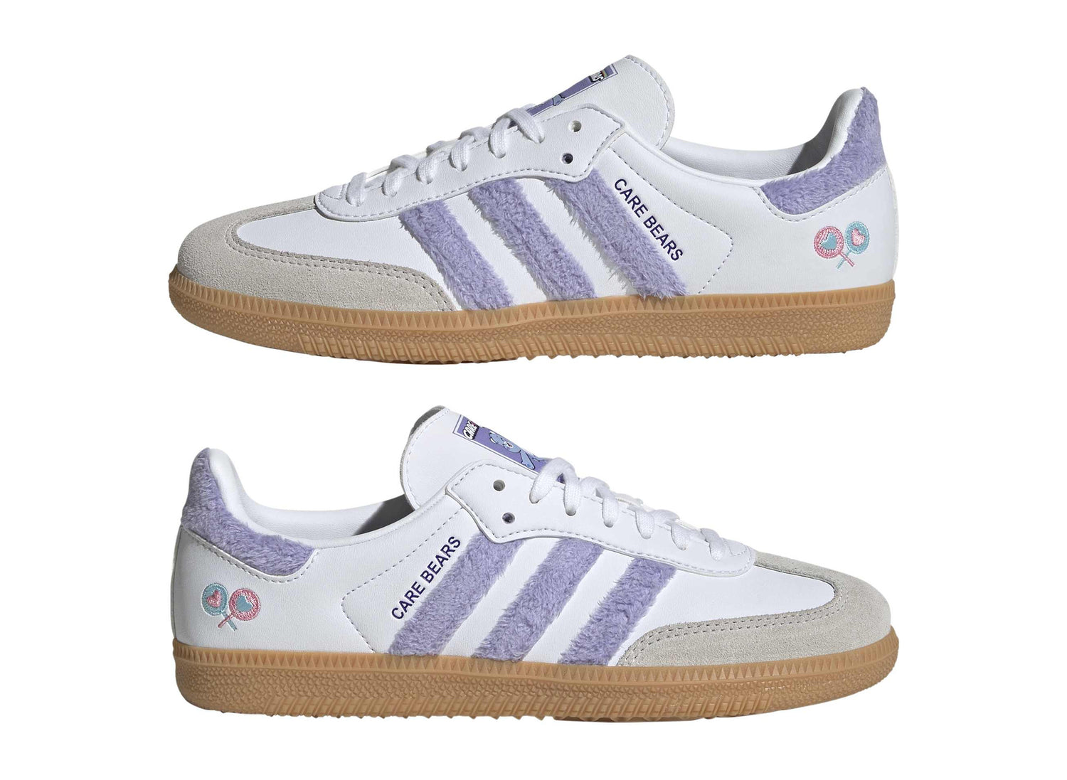 Junior Adidas x Care Bears Samba OG KJ7688 Mirrored Pair View