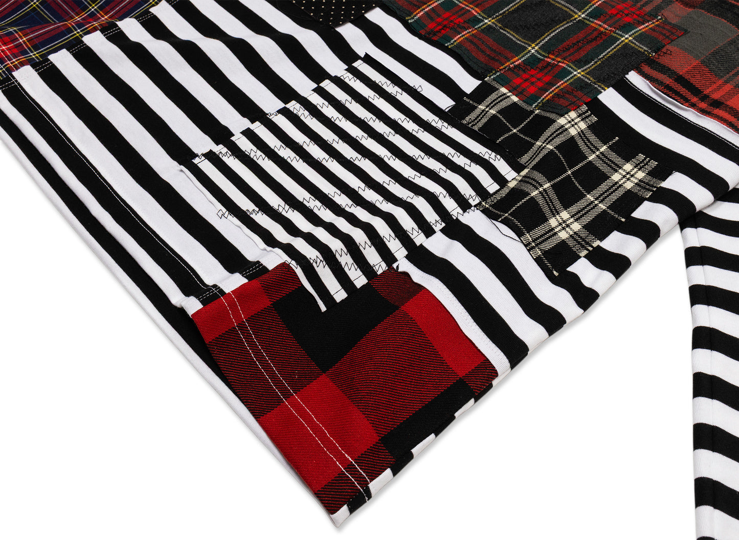 Junya Watanabe MAN Patchwork Stripe Tee - view 2