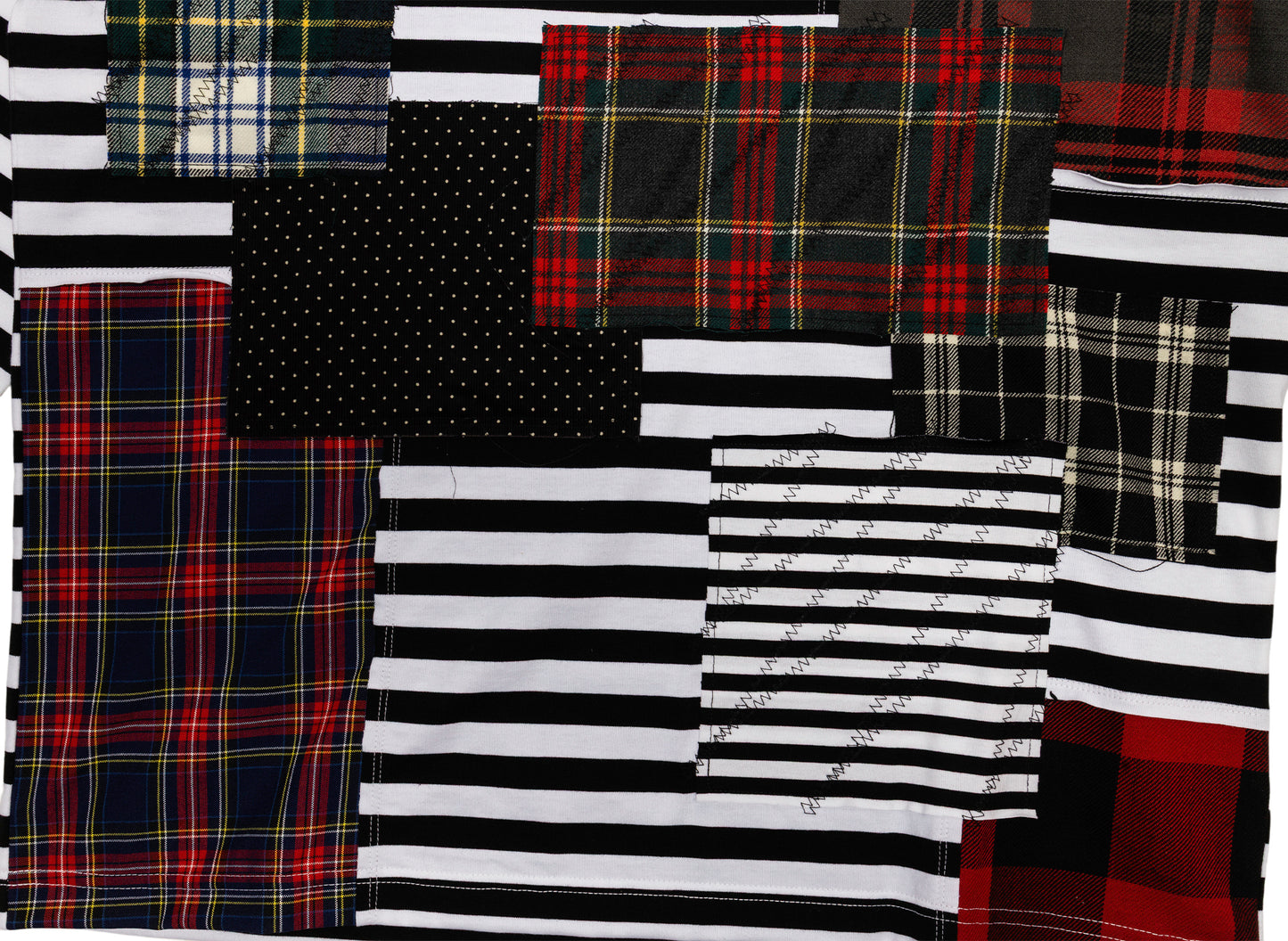 Junya Watanabe MAN Patchwork Stripe Tee - view 3