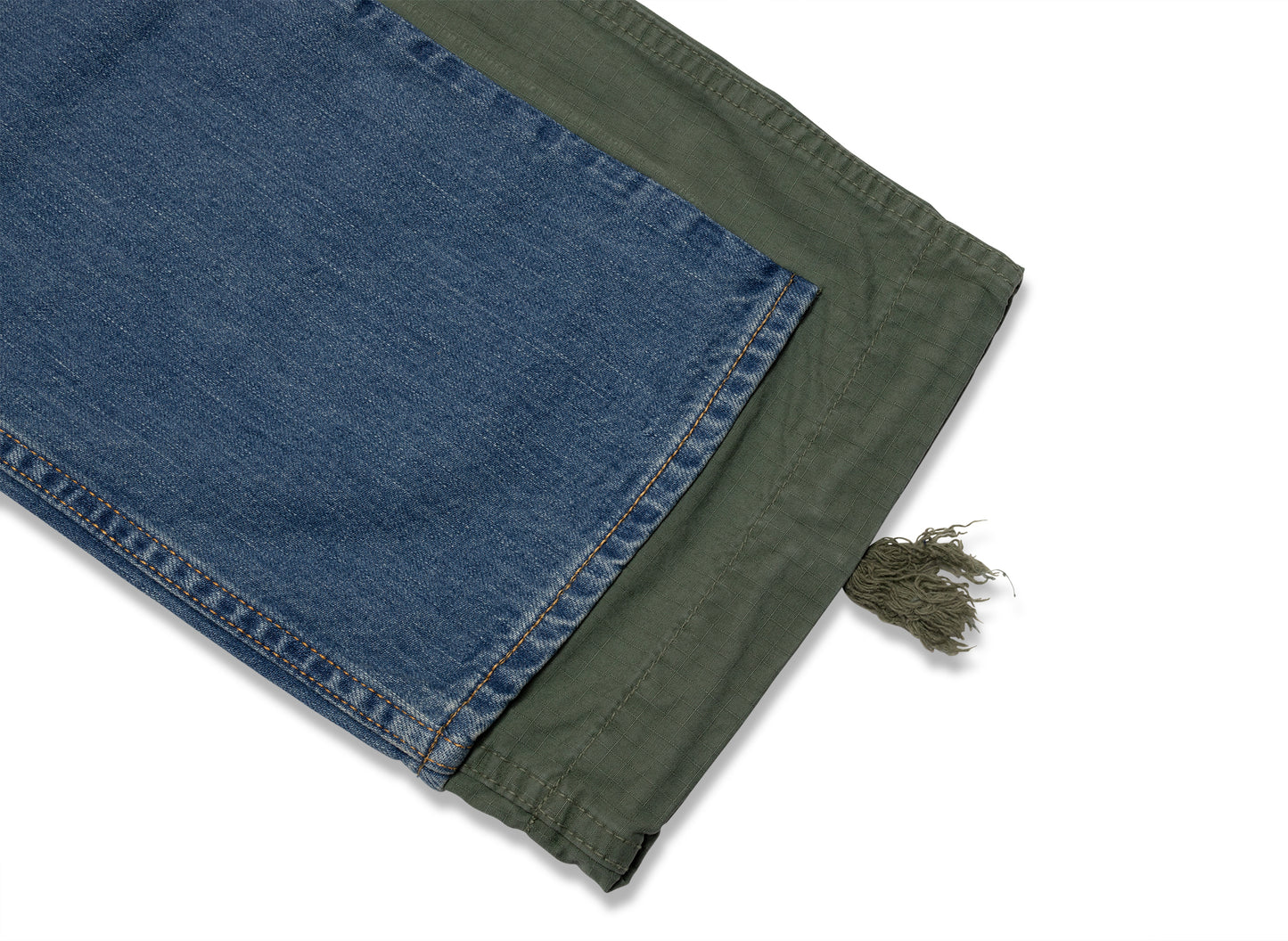 Junya Watanabe Pants in Indigo / Green — view 2
