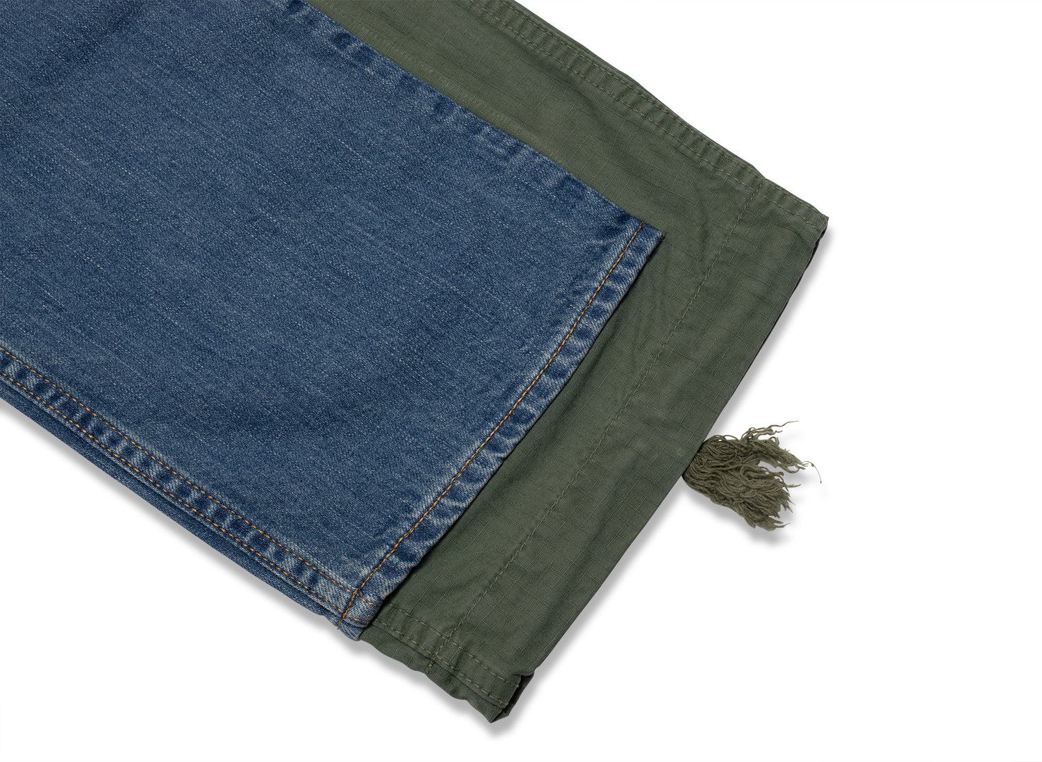 Junya Watanabe Pants in Indigo / Green — view 2