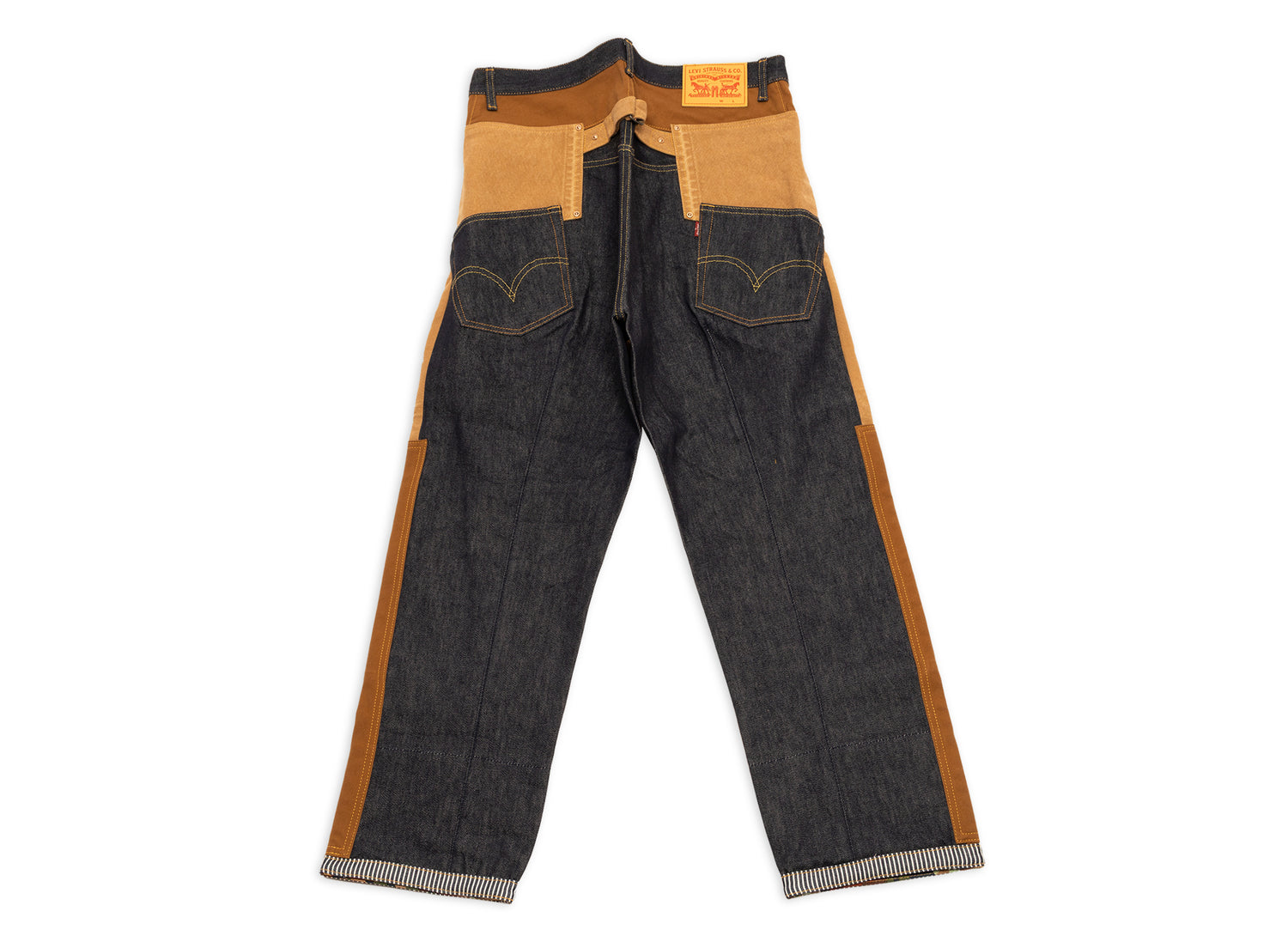Junya Watanabe Pants in Indigo x Camel - view 2
