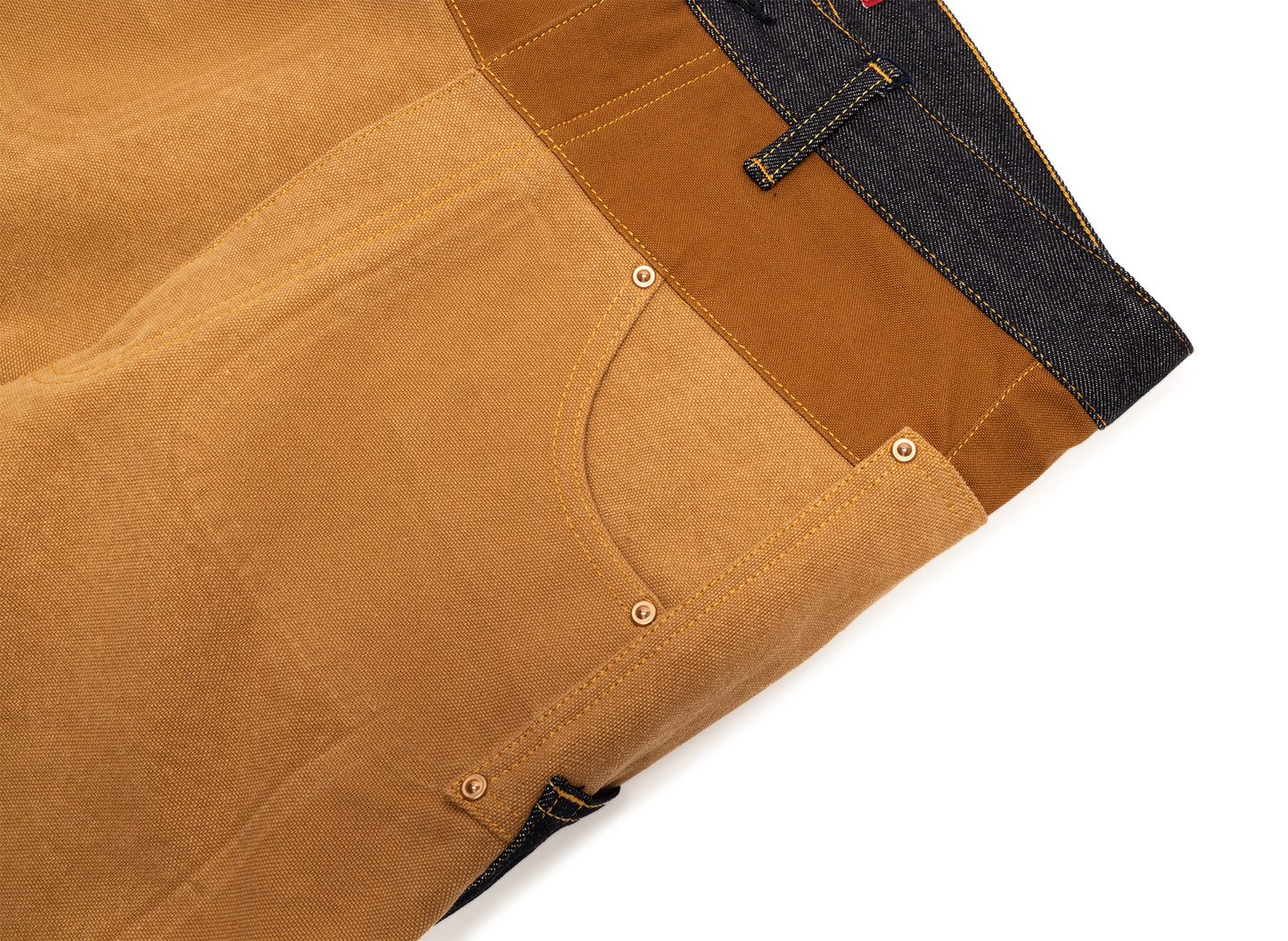 Junya Watanabe Pants in Indigo x Camel - view 4