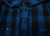 Junya Watanabe MAN Flannel Button Up Jacket in Blue