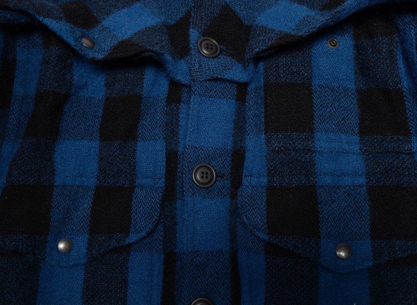 Junya Watanabe MAN Flannel Button Up Jacket in Blue