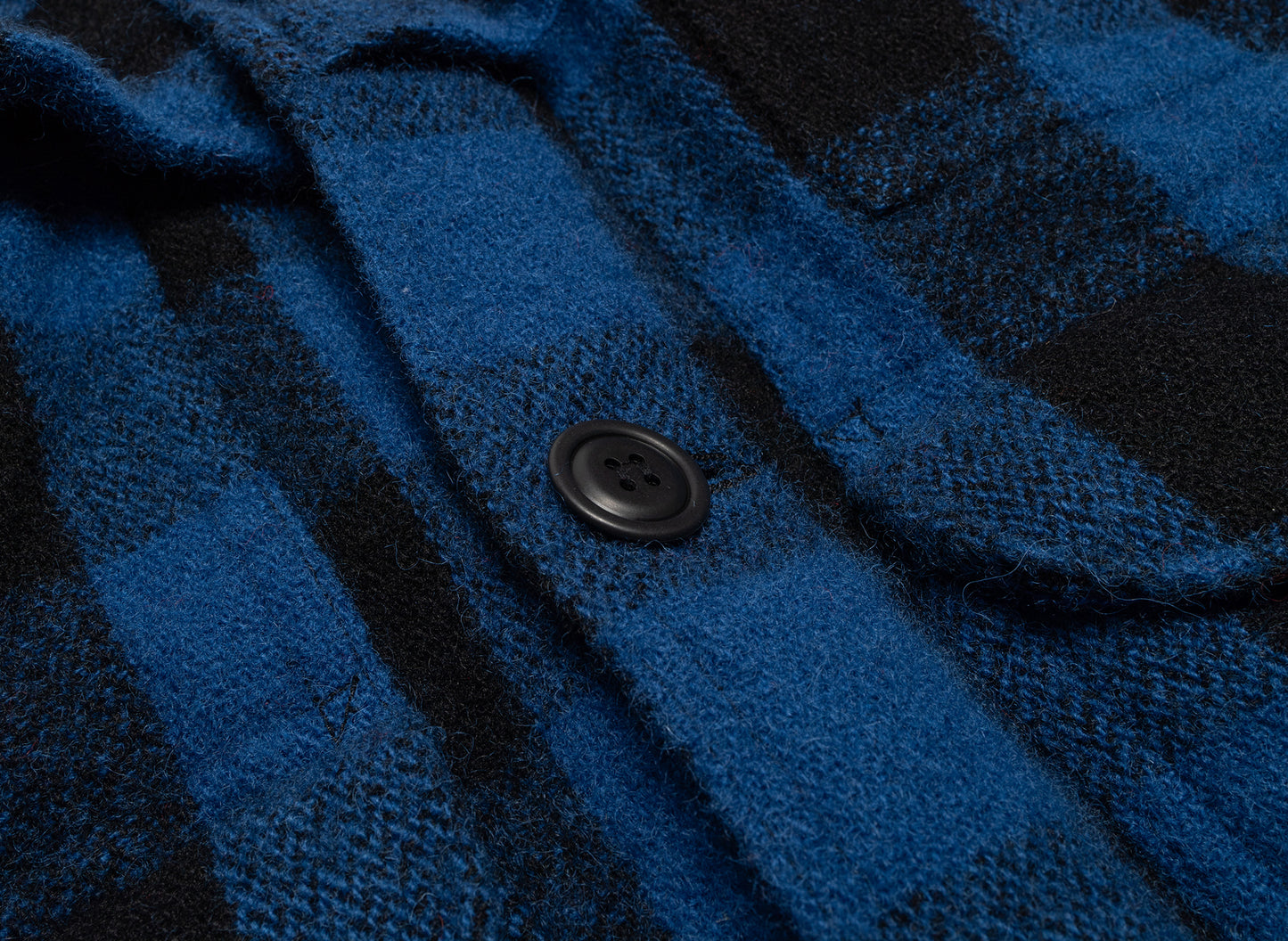 Junya Watanabe MAN Flannel Button Up Jacket in Blue