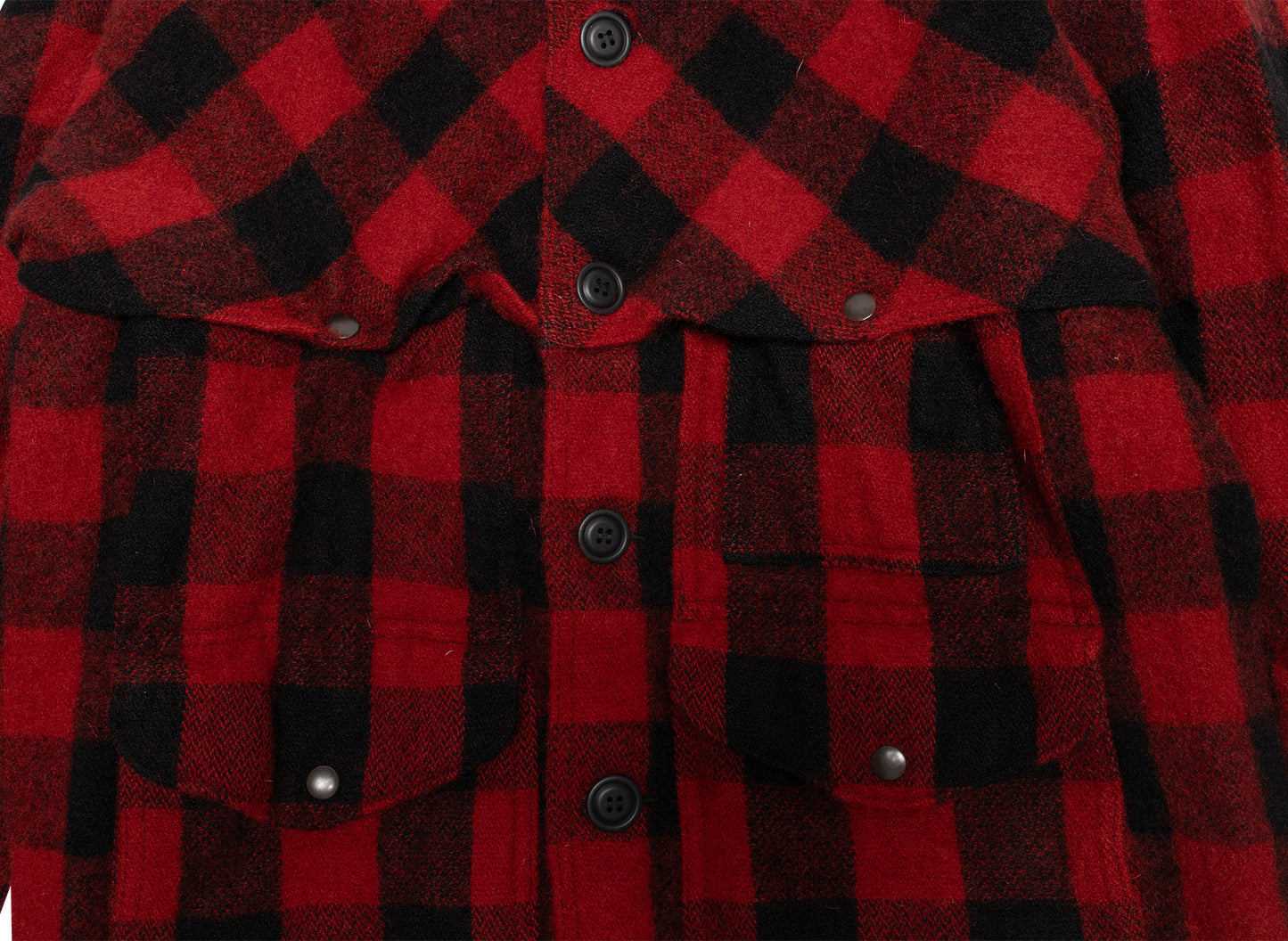 Junya Watanabe MAN Flannel Button Up Jacket in Red