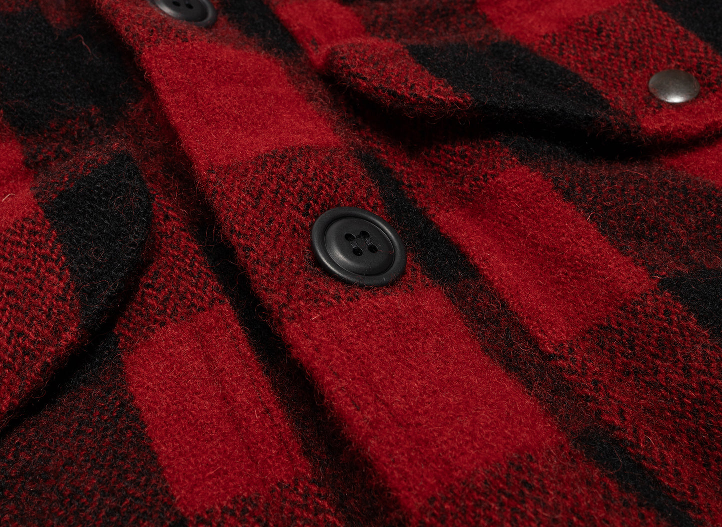 Junya Watanabe MAN Flannel Button Up Jacket in Red