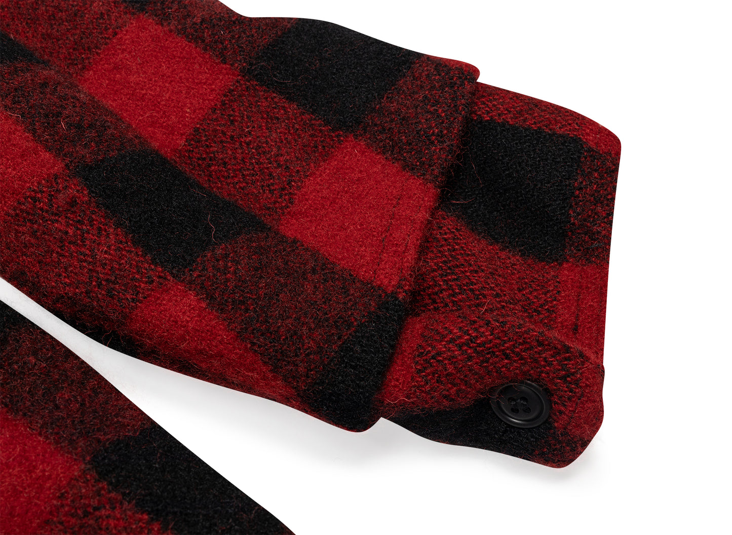 Junya Watanabe MAN Flannel Button Up Jacket in Red