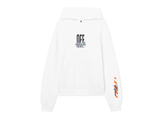 L/AB c/o Off-White™ Off Active Duct Tape Hoodie in White