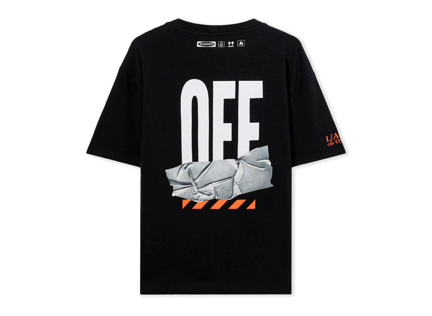 L/AB c/o Off-White™ Off Active Duct Tape Tee in Black