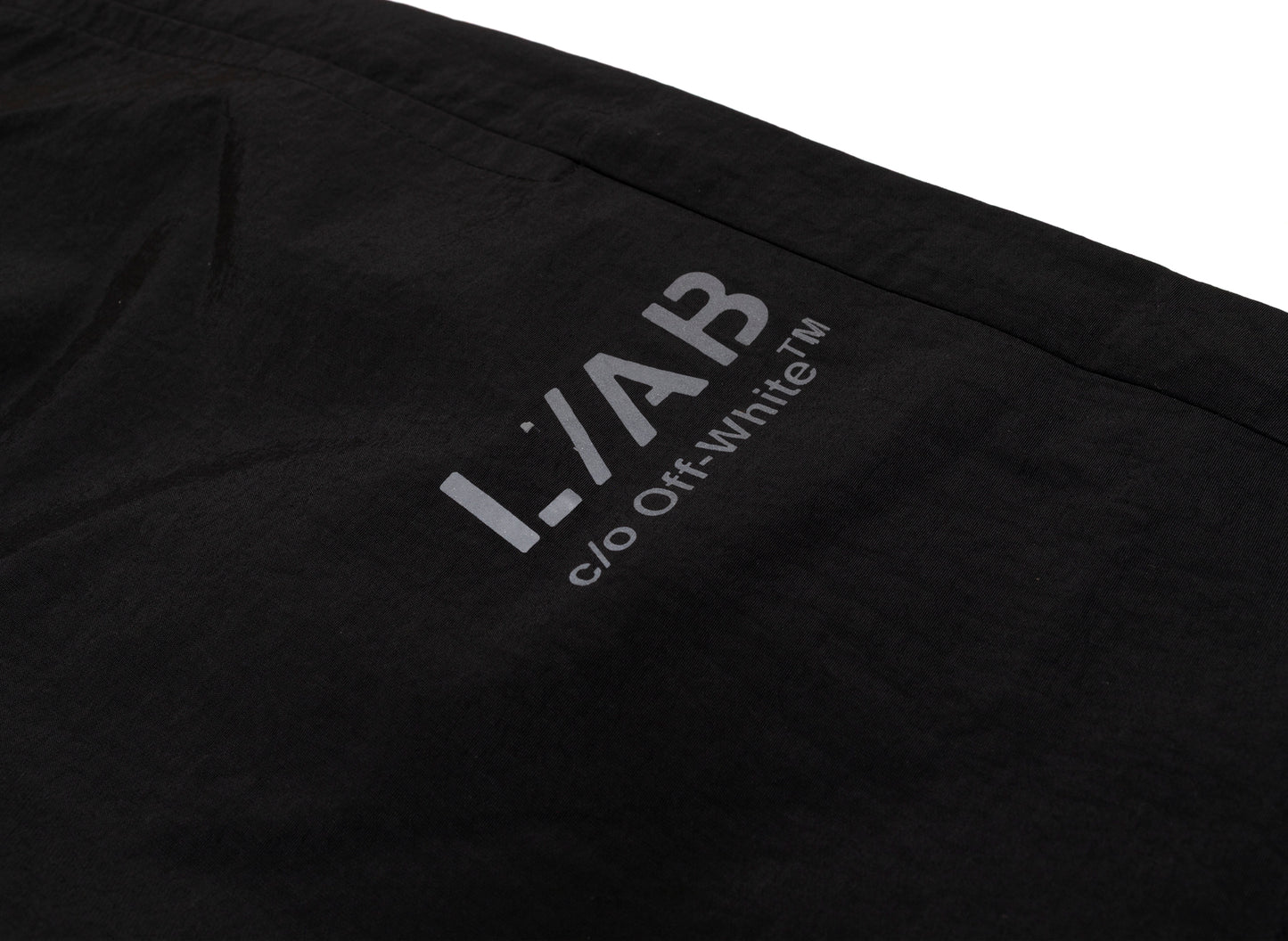 L/AB c/o Off-White™ Reflective Diag Pants in Black