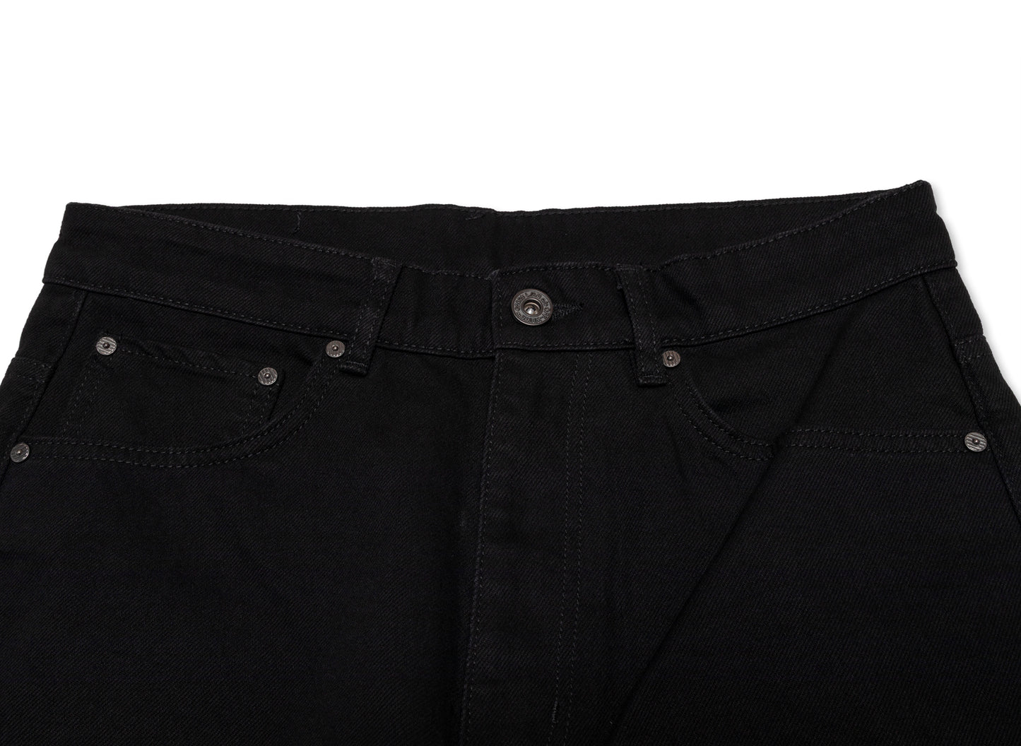 L/AB c/o Off-White™ Straight Fit Piped Denim in Black