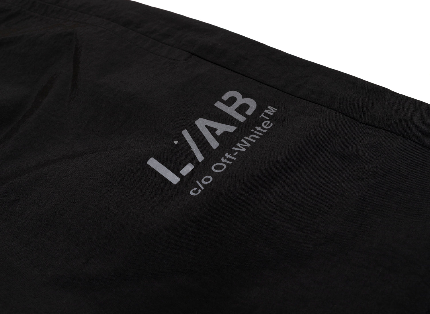 L/AB c/o Off-White™ Reflective Diag Pants in Black - view 3
