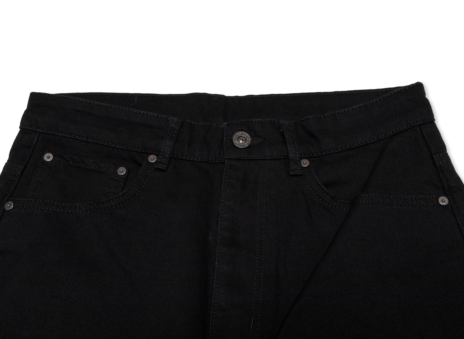 L/AB c/o Off-White™ Straight Fit Piped Denim in Black - view 3