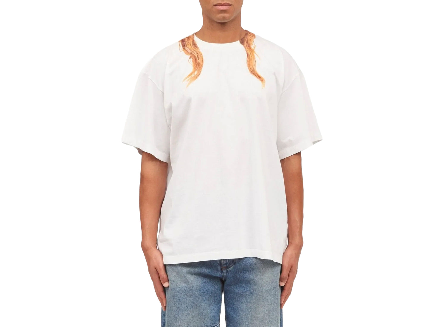 Maison Margiela MM6 Blonde Hair T-Shirt — view 4