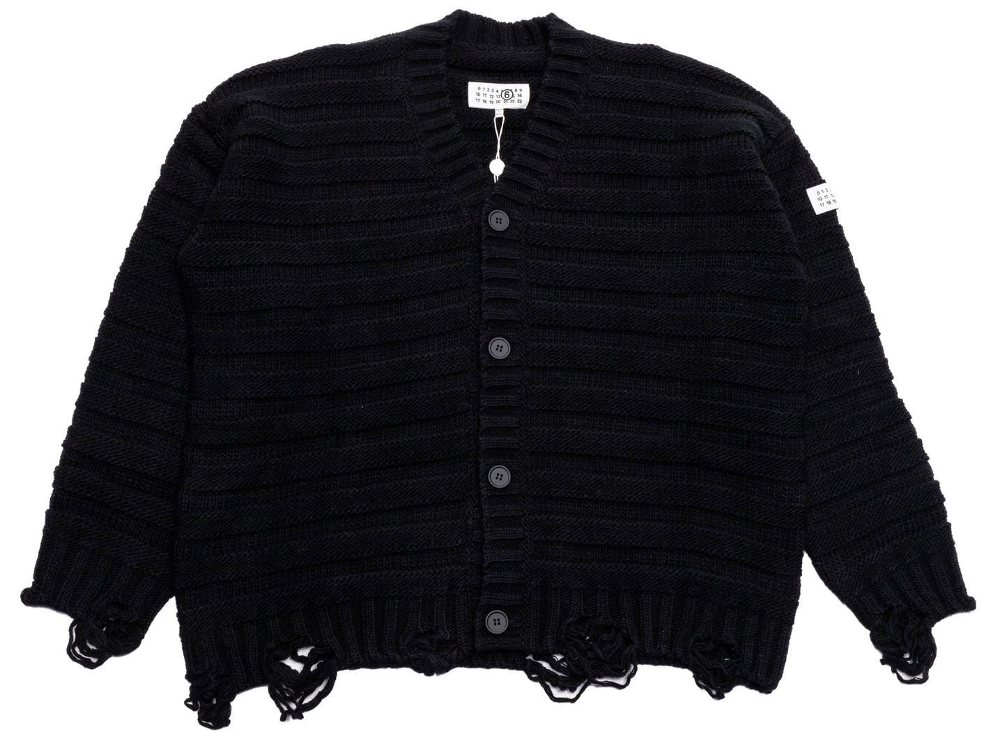 Maison Margiela MM6 Distressed Knit Cardigan – Oneness Boutique