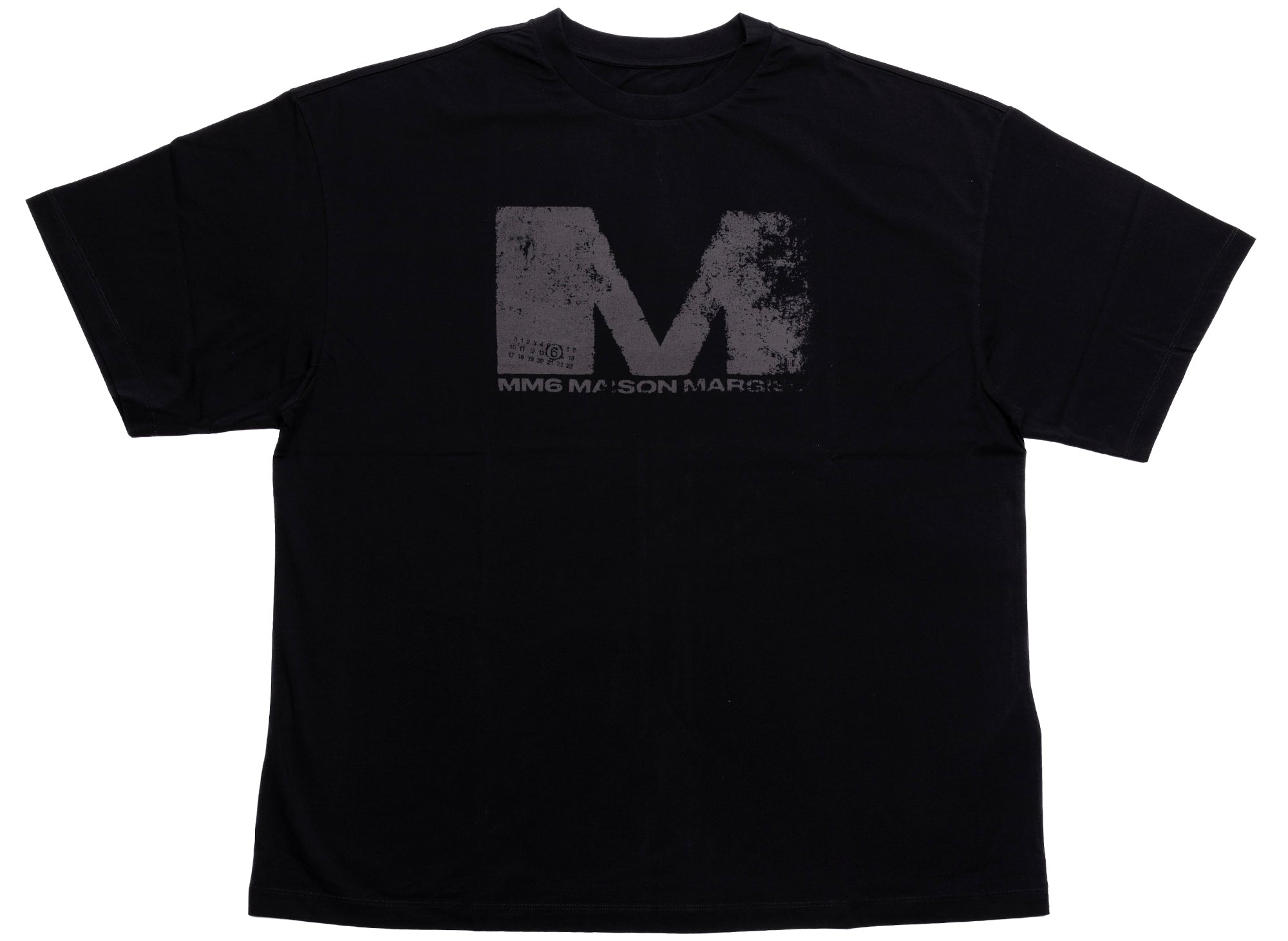 メゾンマルジェラ MM6 MaisonMargiela ロゴTシャツ ブラック Maison Margiela MM6 M Logo T-Shirt in Black – Oneness Boutique