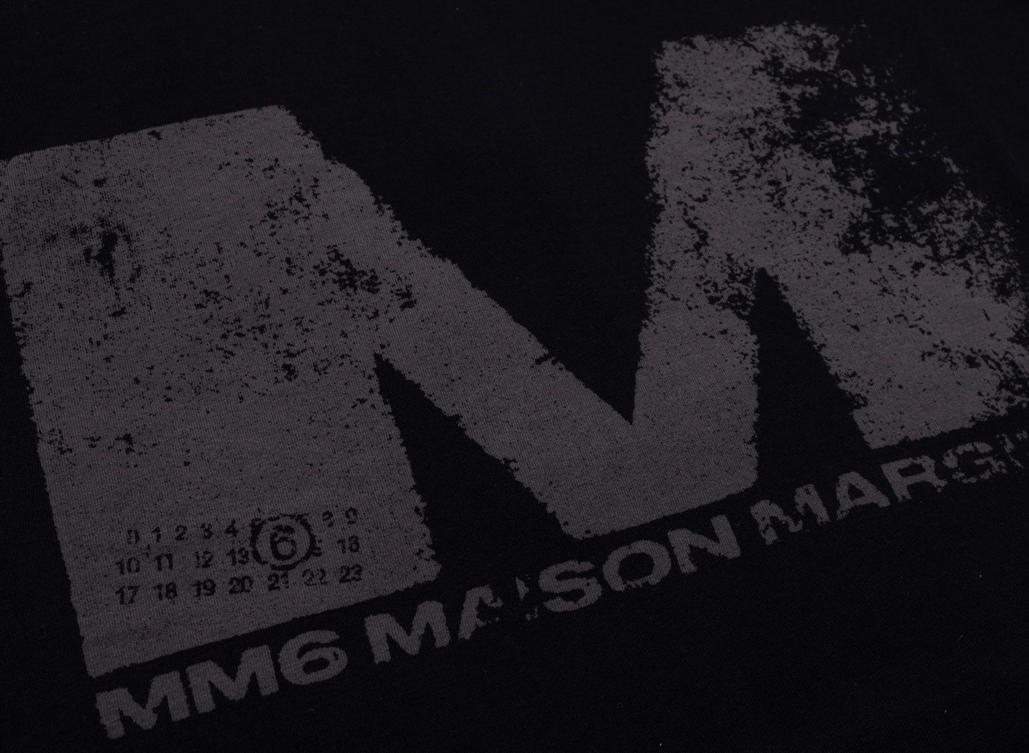 Maison Margiela MM6 M Logo T-Shirt in Black – Oneness Boutique