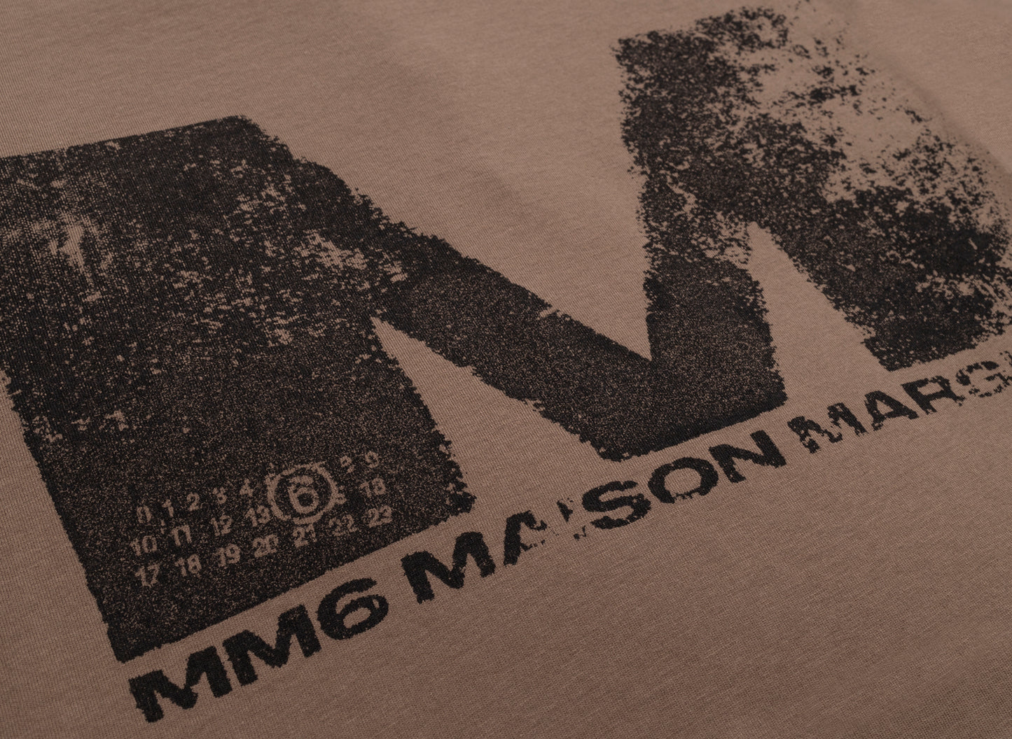 Maison Margiela MM6 M Logo T-Shirt in Brown - view 2