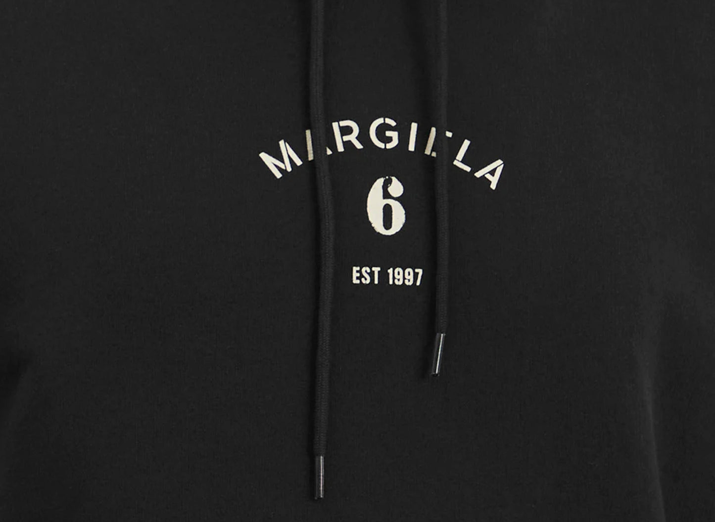 Maison Margiela MM6 Mannequin Print Hooded Sweatshirt in Black — view 2