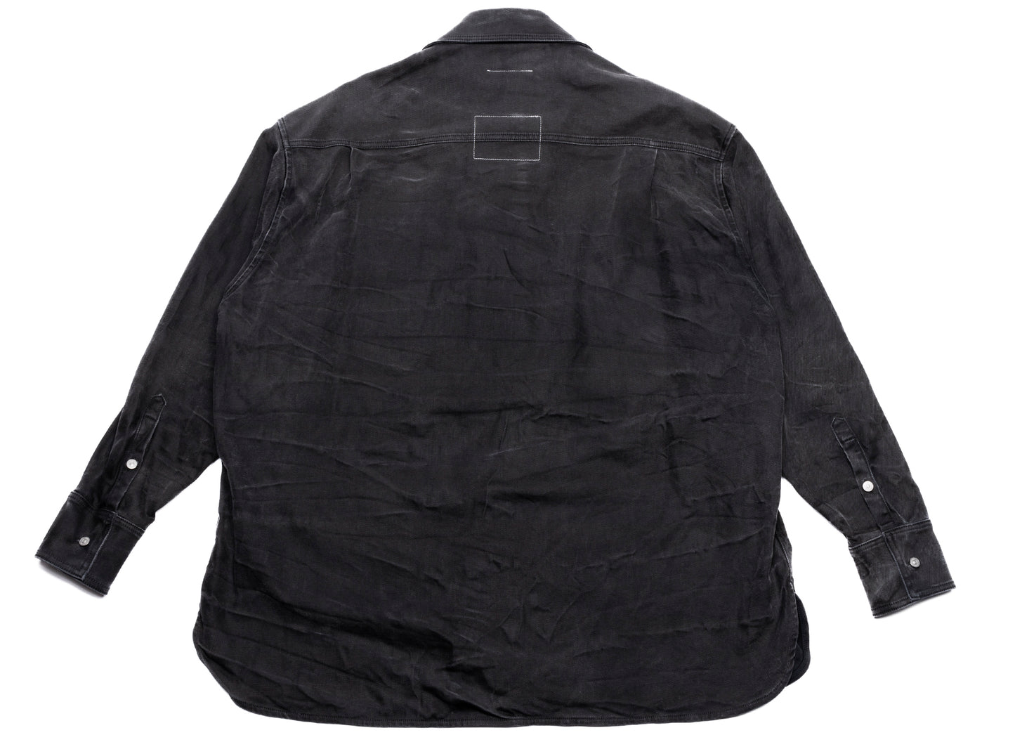 Maison Margiela MM6 Oversized Denim Long Sleeve Shirt - view 3
