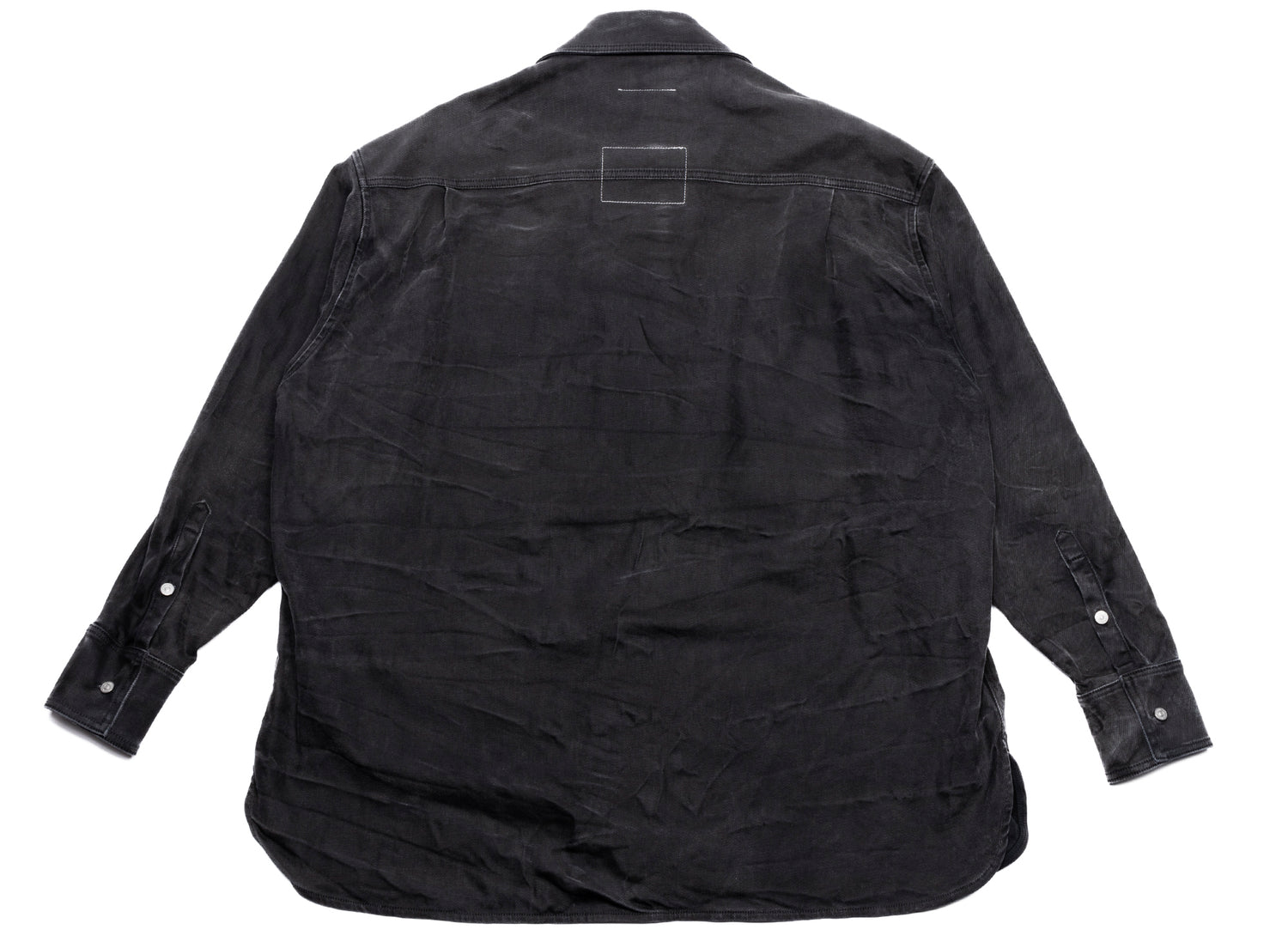 Maison Margiela MM6 Oversized Denim Long Sleeve Shirt - view 3