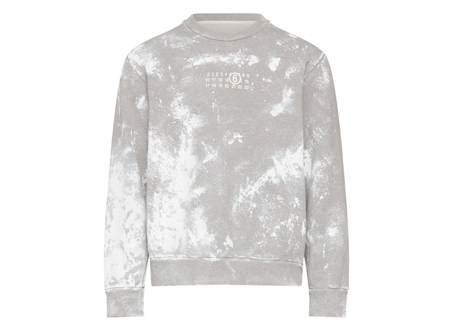 Maison Margiela MM6 Unbrushed Sweatshirt in Grey Melange