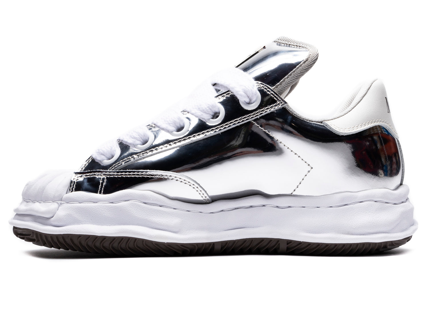 Maison Mihara Yasuhiro Blakey Low in Silver Metallic - view 3