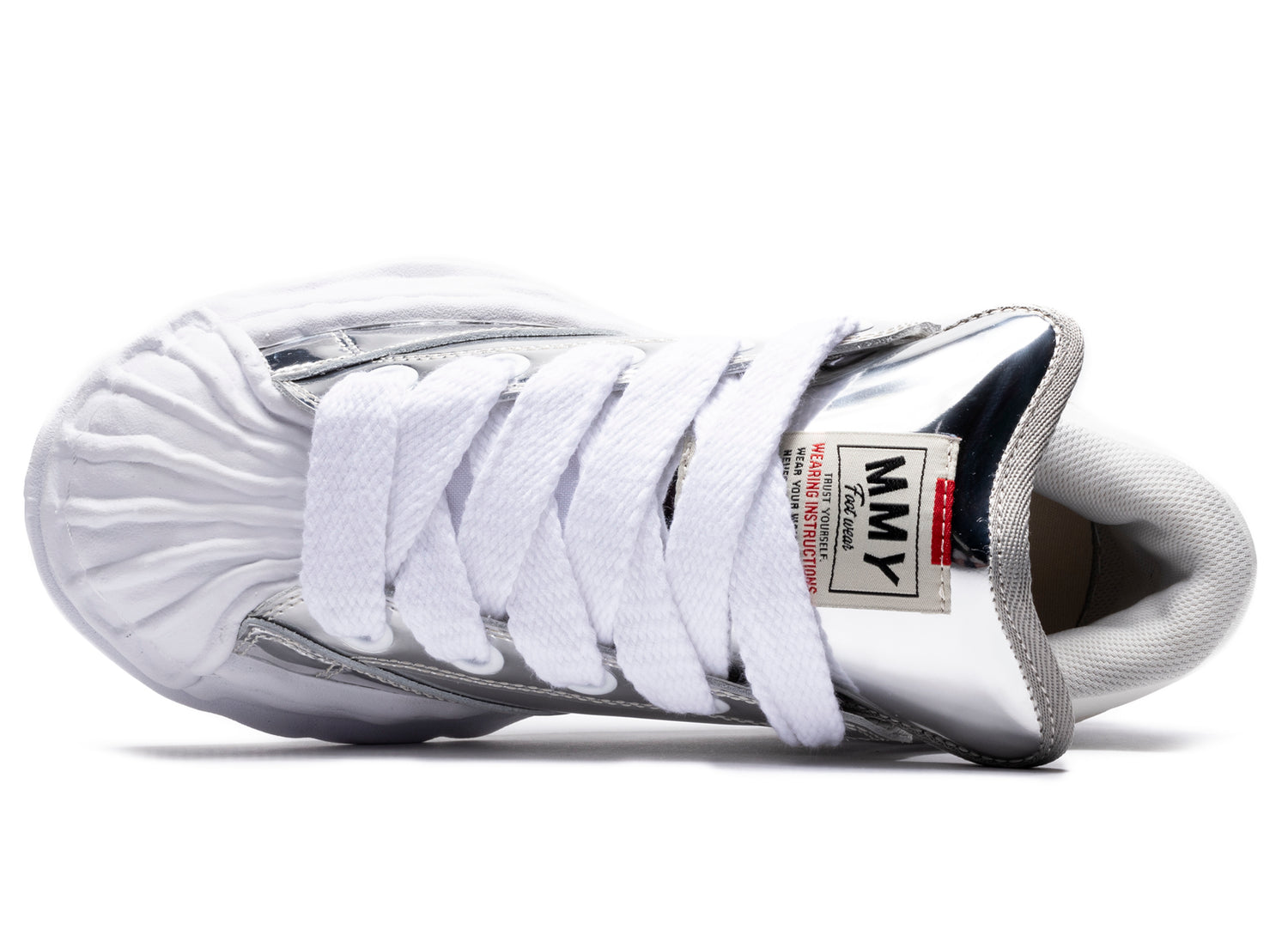 Maison Mihara Yasuhiro Blakey Low in Silver Metallic - view 4